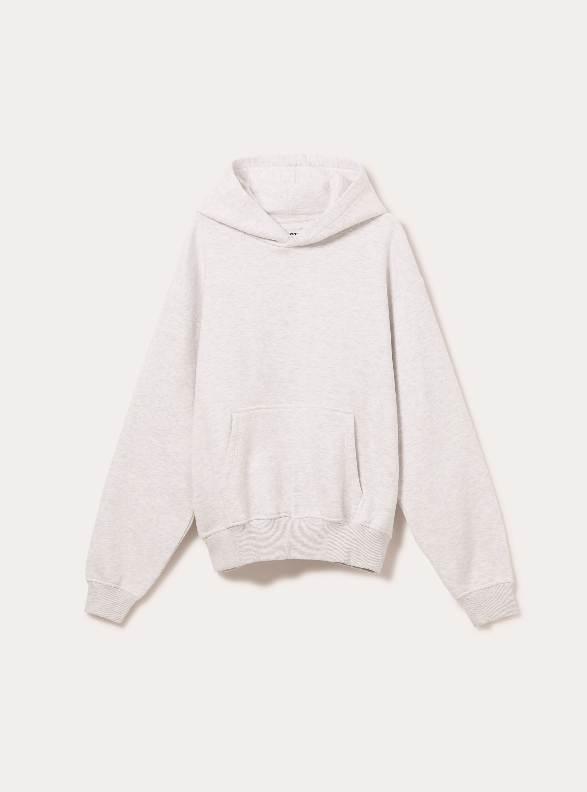 Sweat &agrave; capuche coupe boxy, MGY3 GREY MEL LIGHT