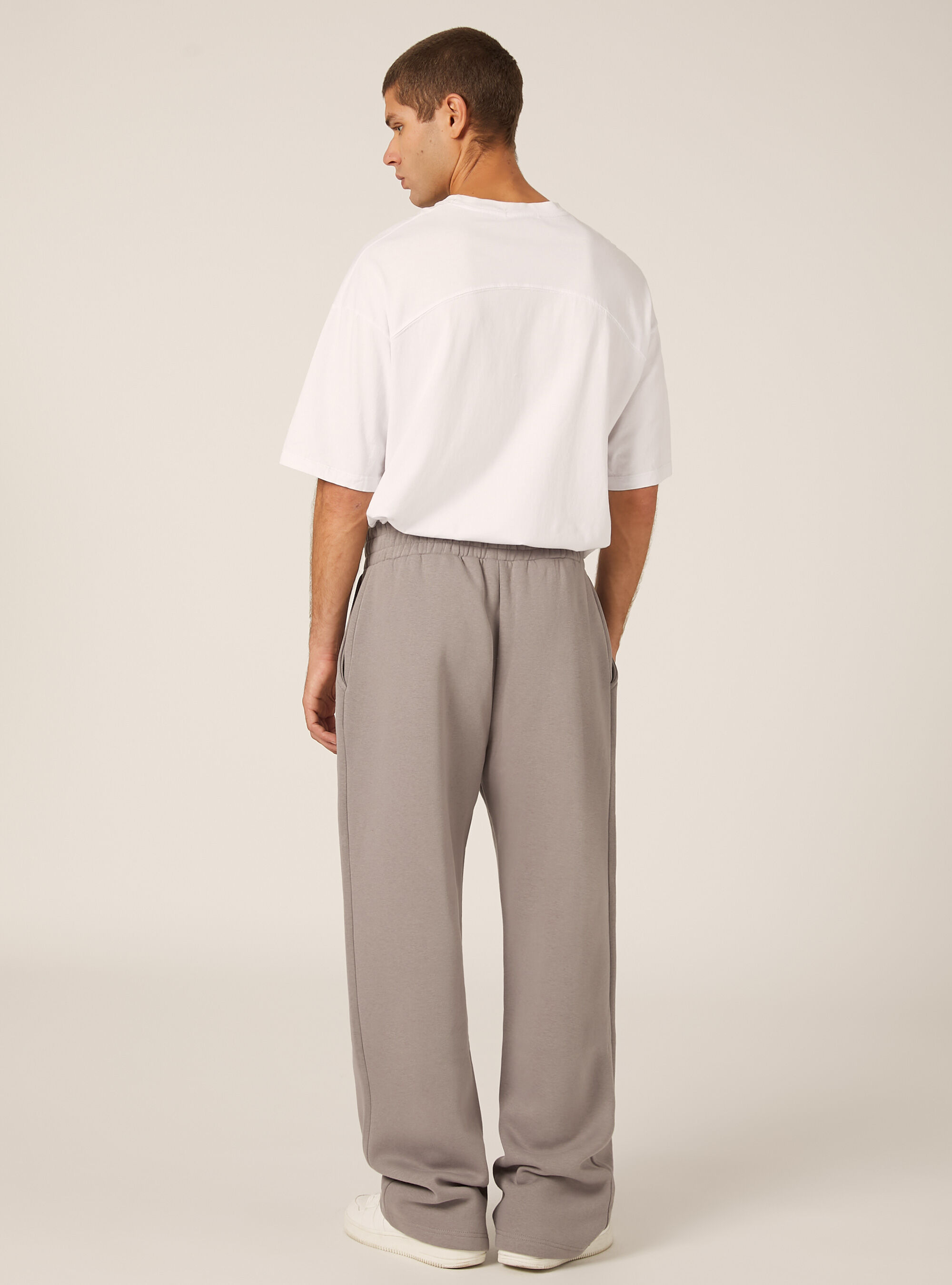 Pantalon ample en molleton, GY2 GREY MEDIUM