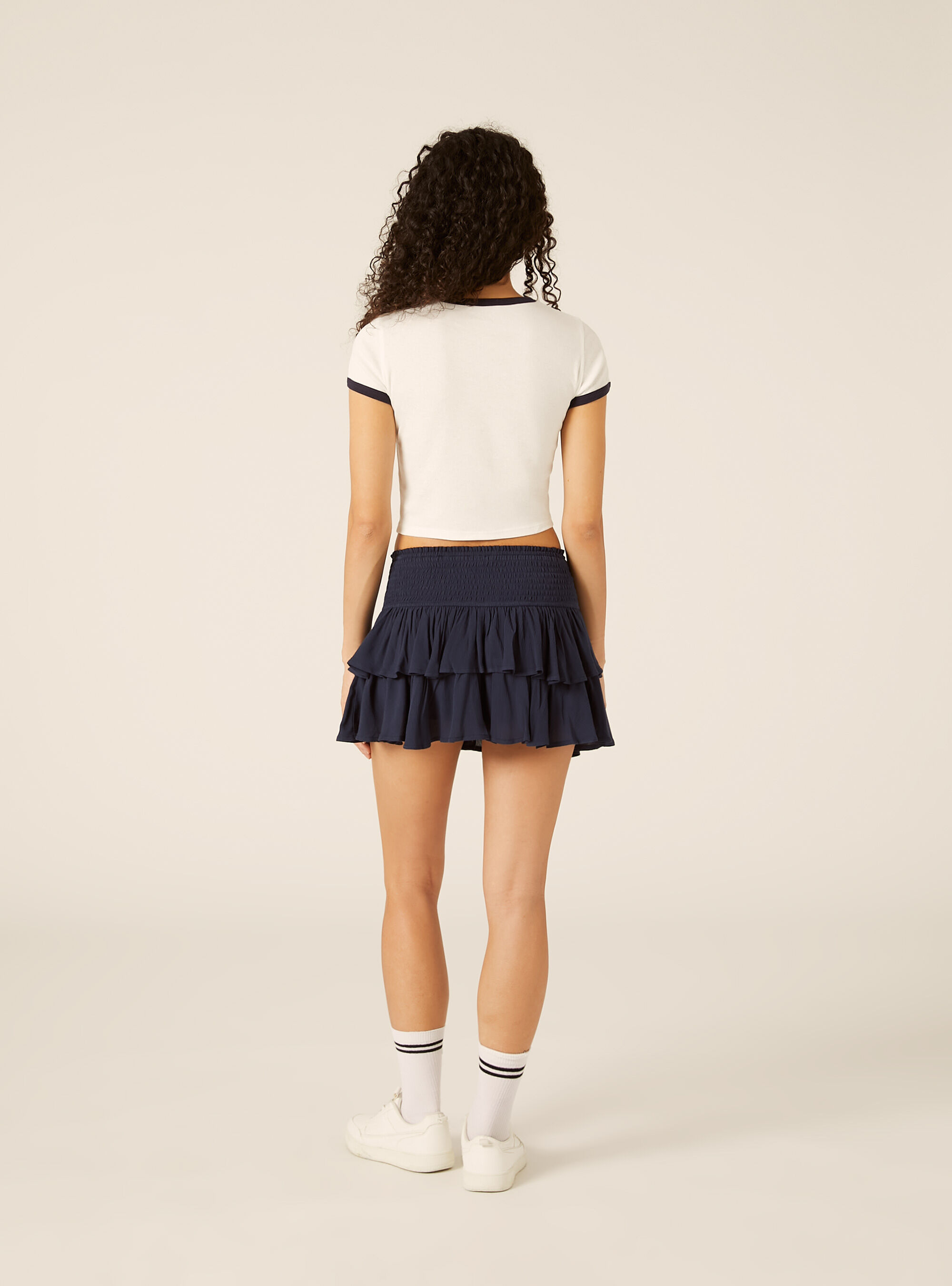 Camiseta Crop Fit, WH2 WHITE