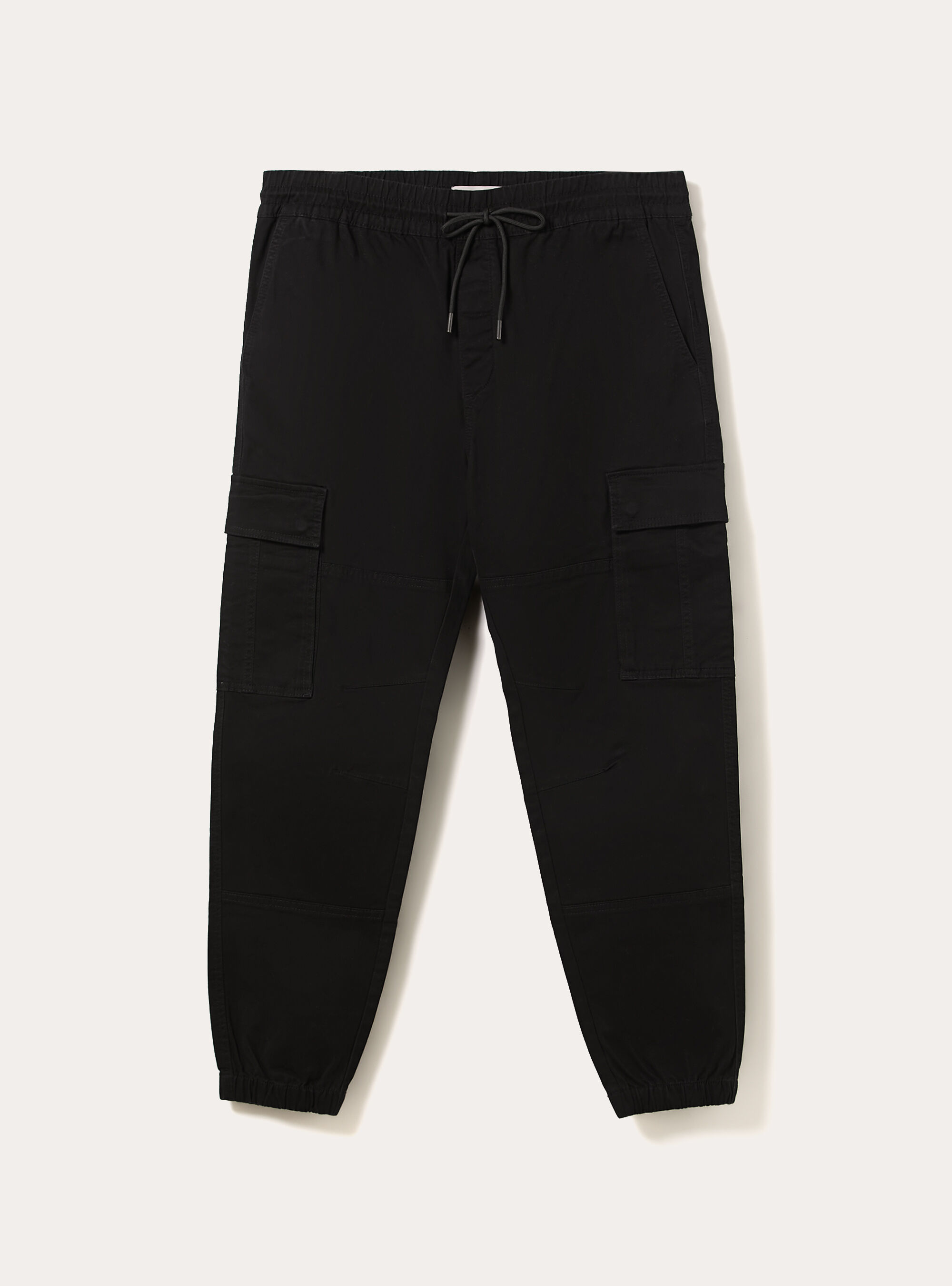 Twill cargo pants, BK1 BLACK