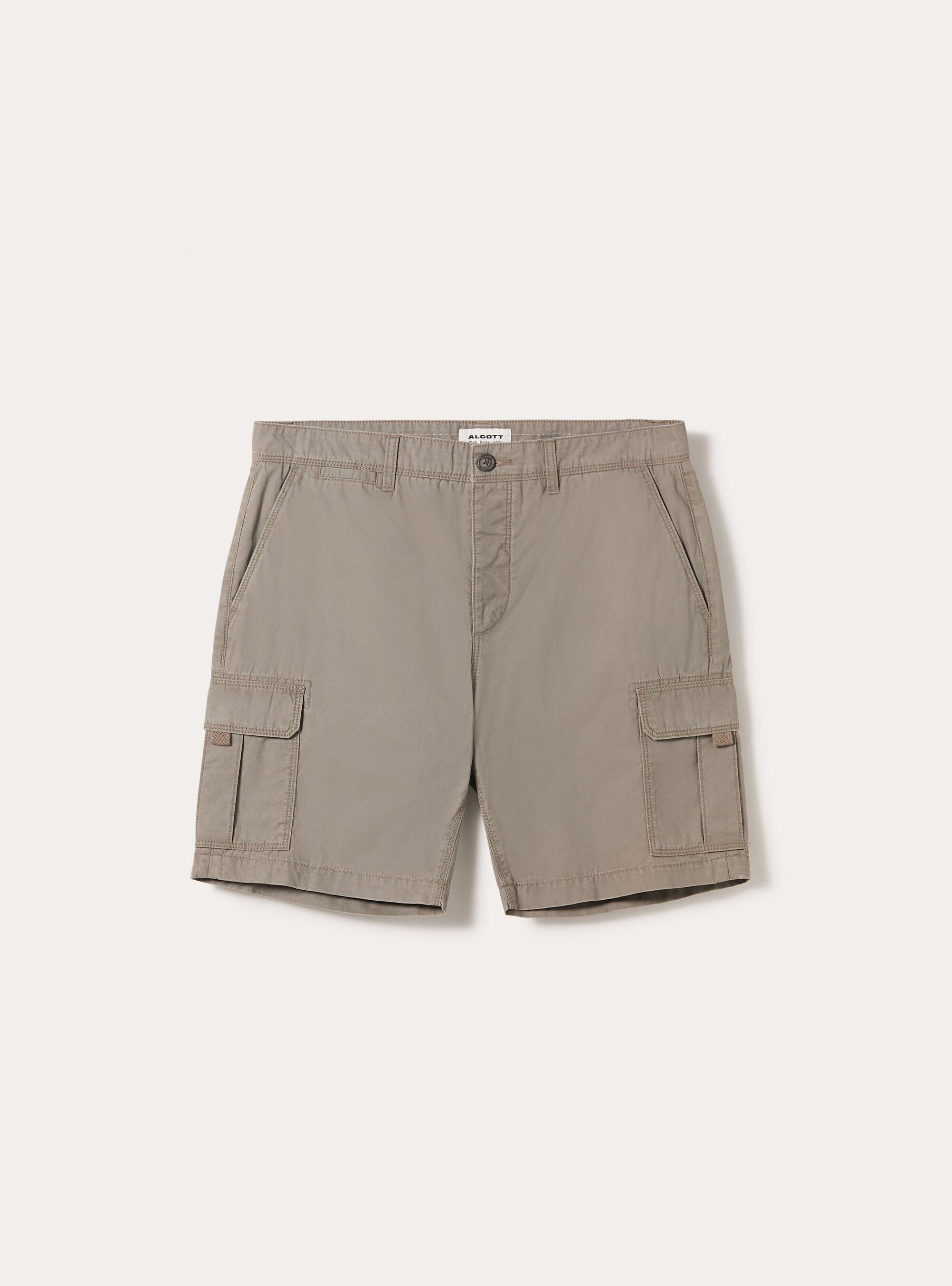 Bermudas cargo de algod&oacute;n, BR2 BROWN MEDIUM