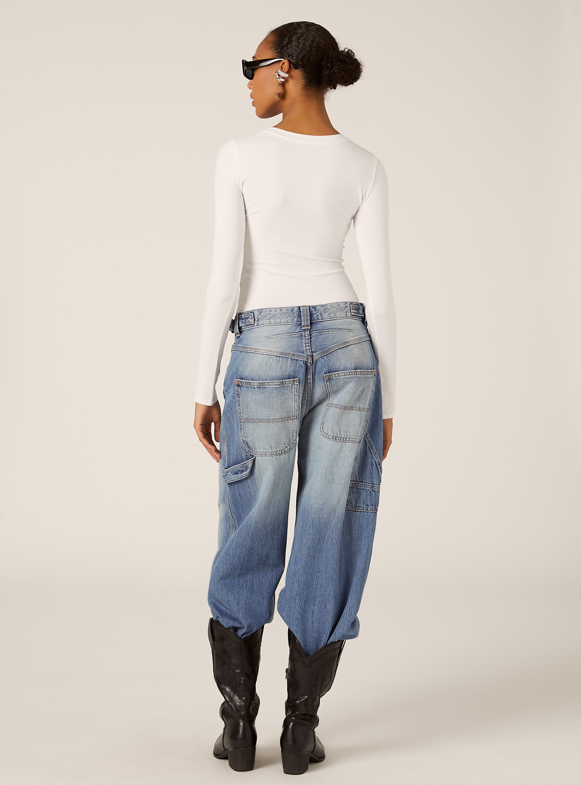 Body &agrave; manches longues, WH2 WHITE