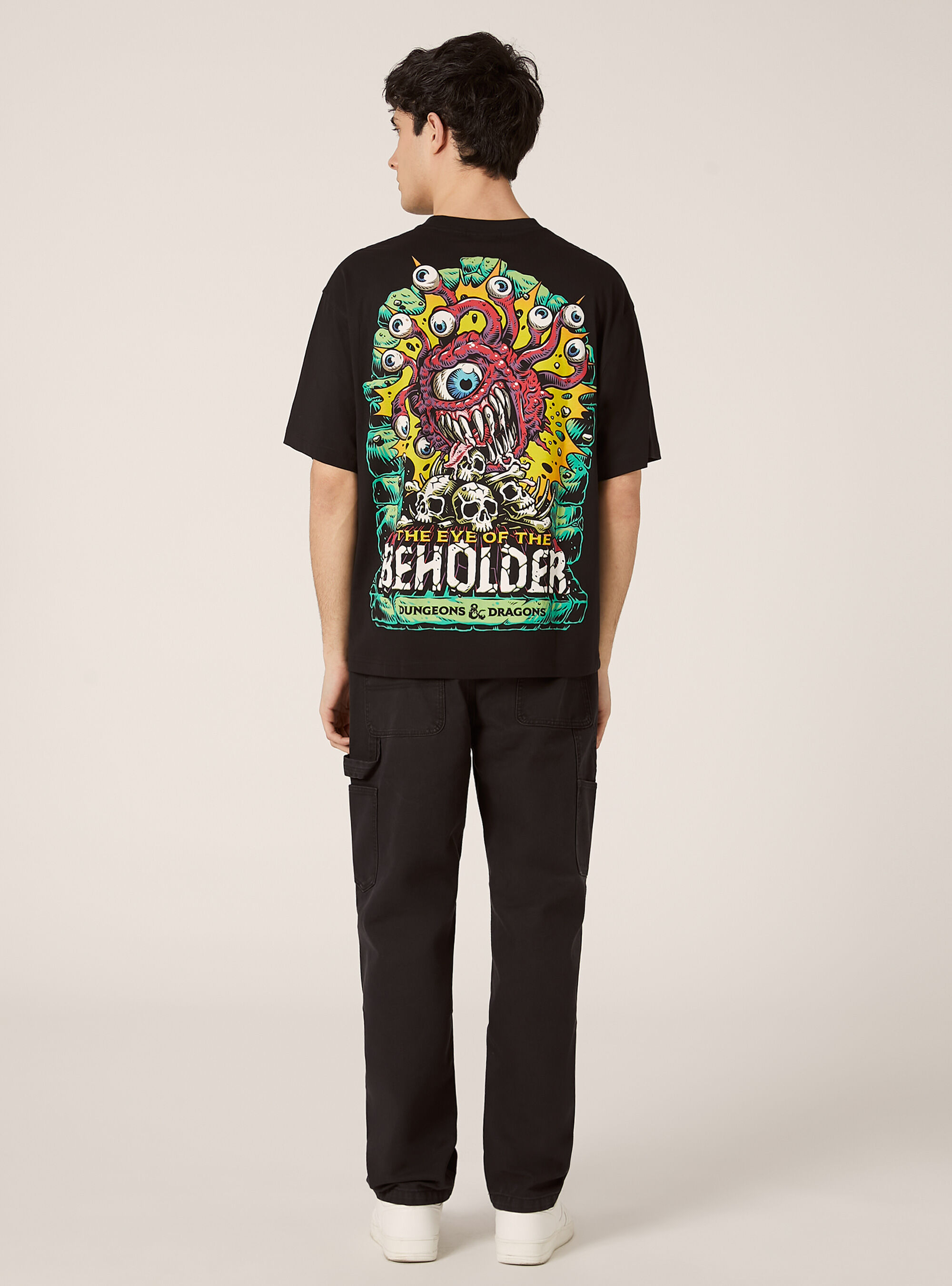 Dungeons & Dragons boxy fit t-shirt / Alcott, BK1 BLACK