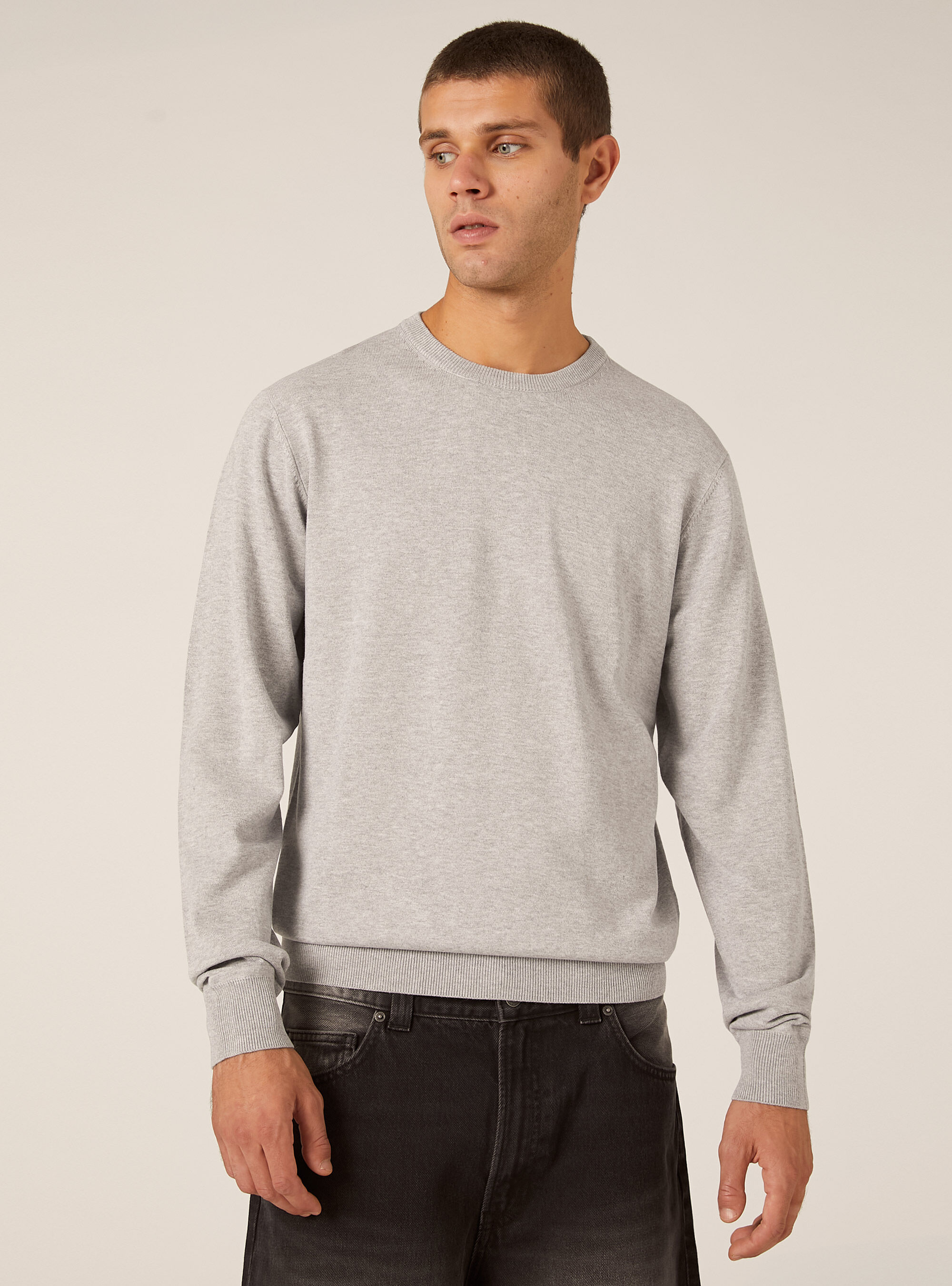 Pull &agrave; col rond en viscose Ecovero