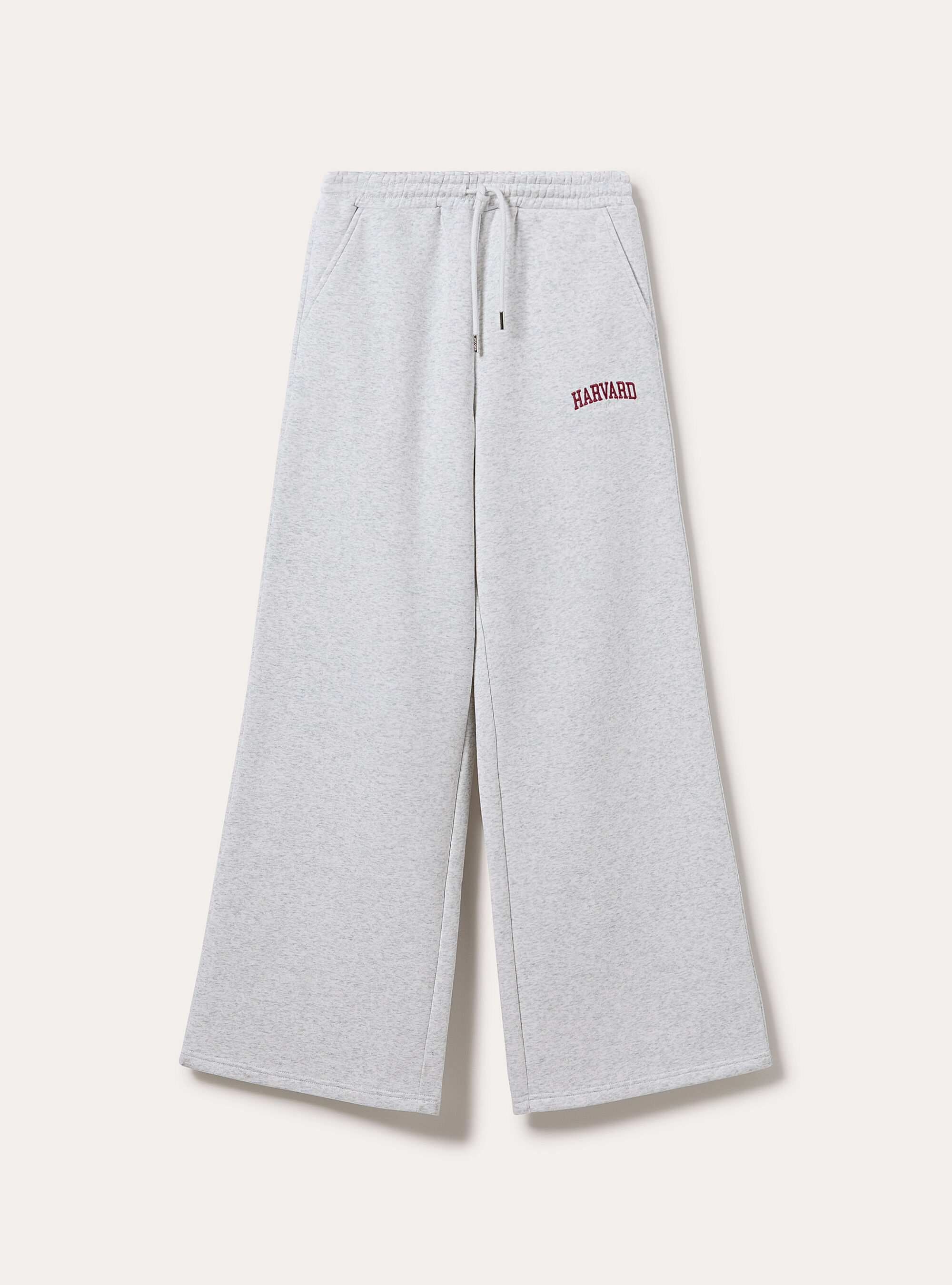 Pantaloni wide leg licenza harvard, MGY3 GREY MEL LIGHT