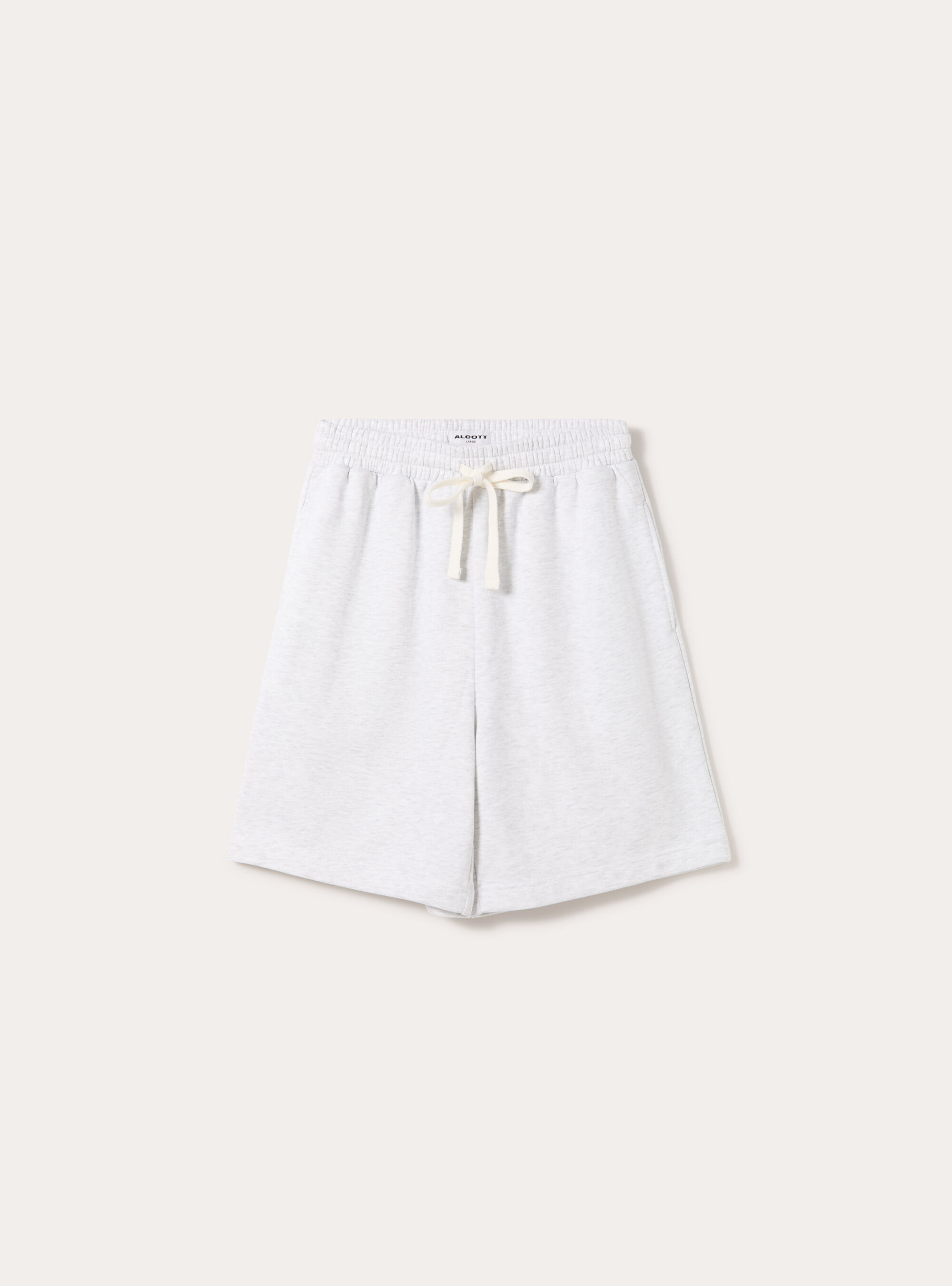 Basic French Terry Bermuda Shorts, MGY3 GREY MEL LIGHT