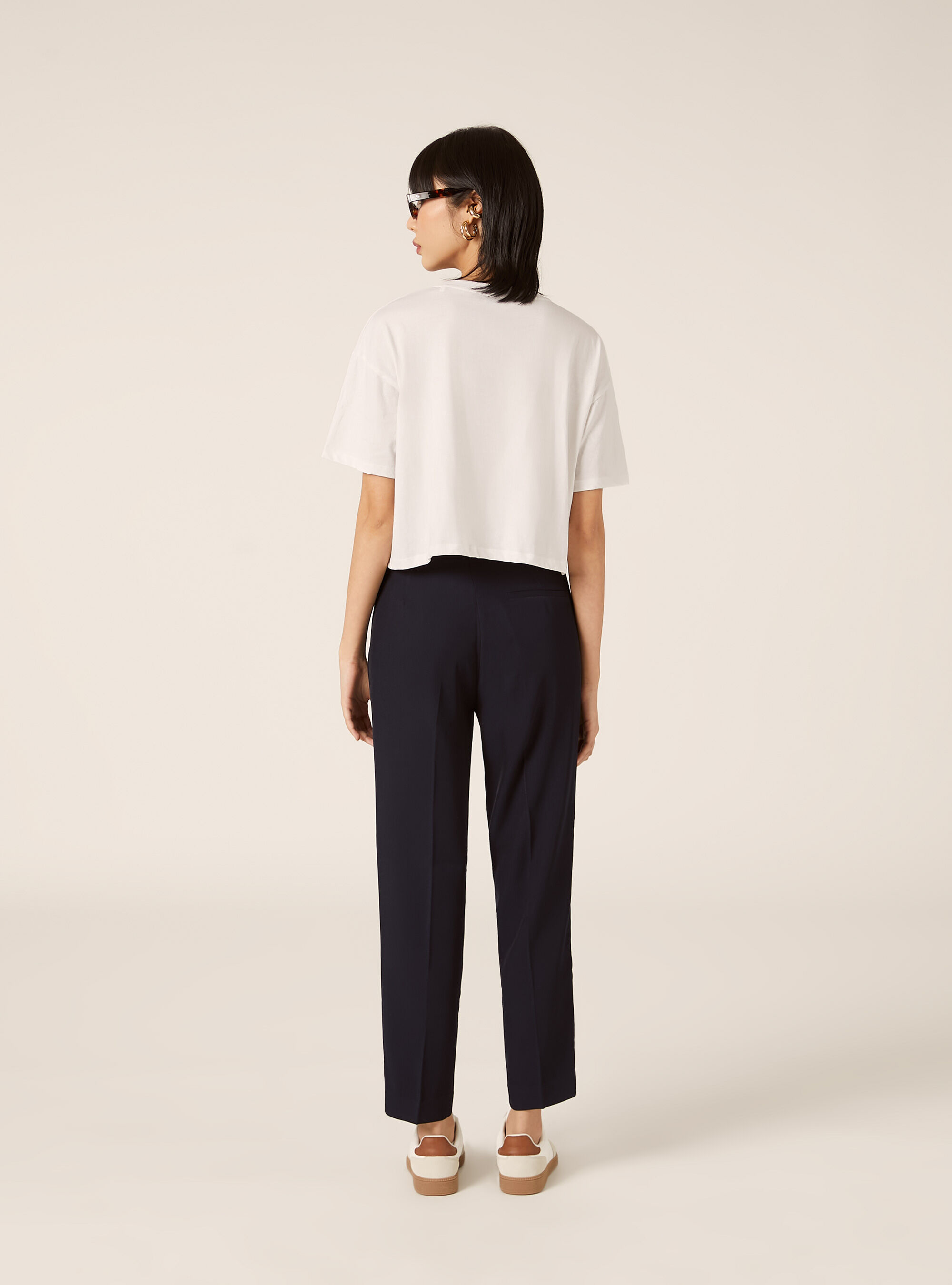 Pantaloni tailoring, NAVY MEDIO