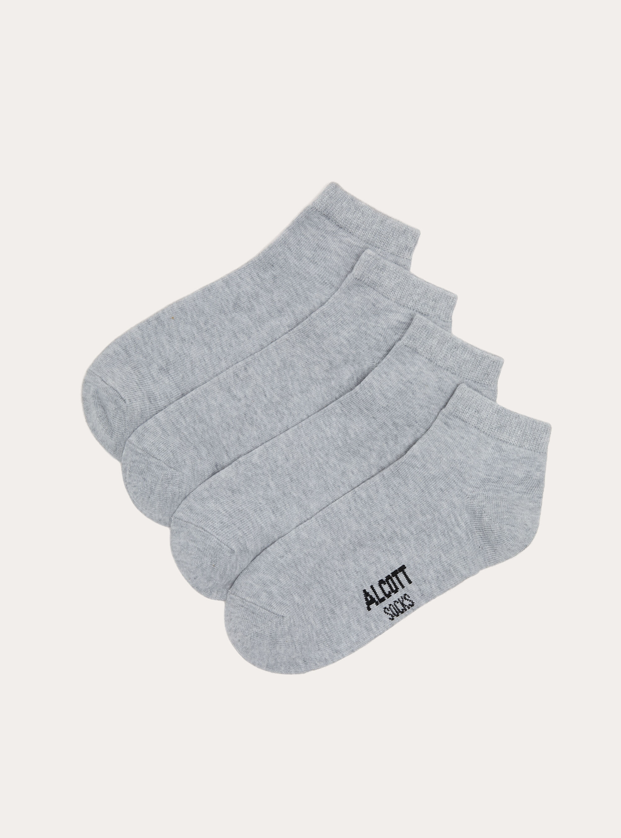 Lot de 4 paires de chaussettes unies de base