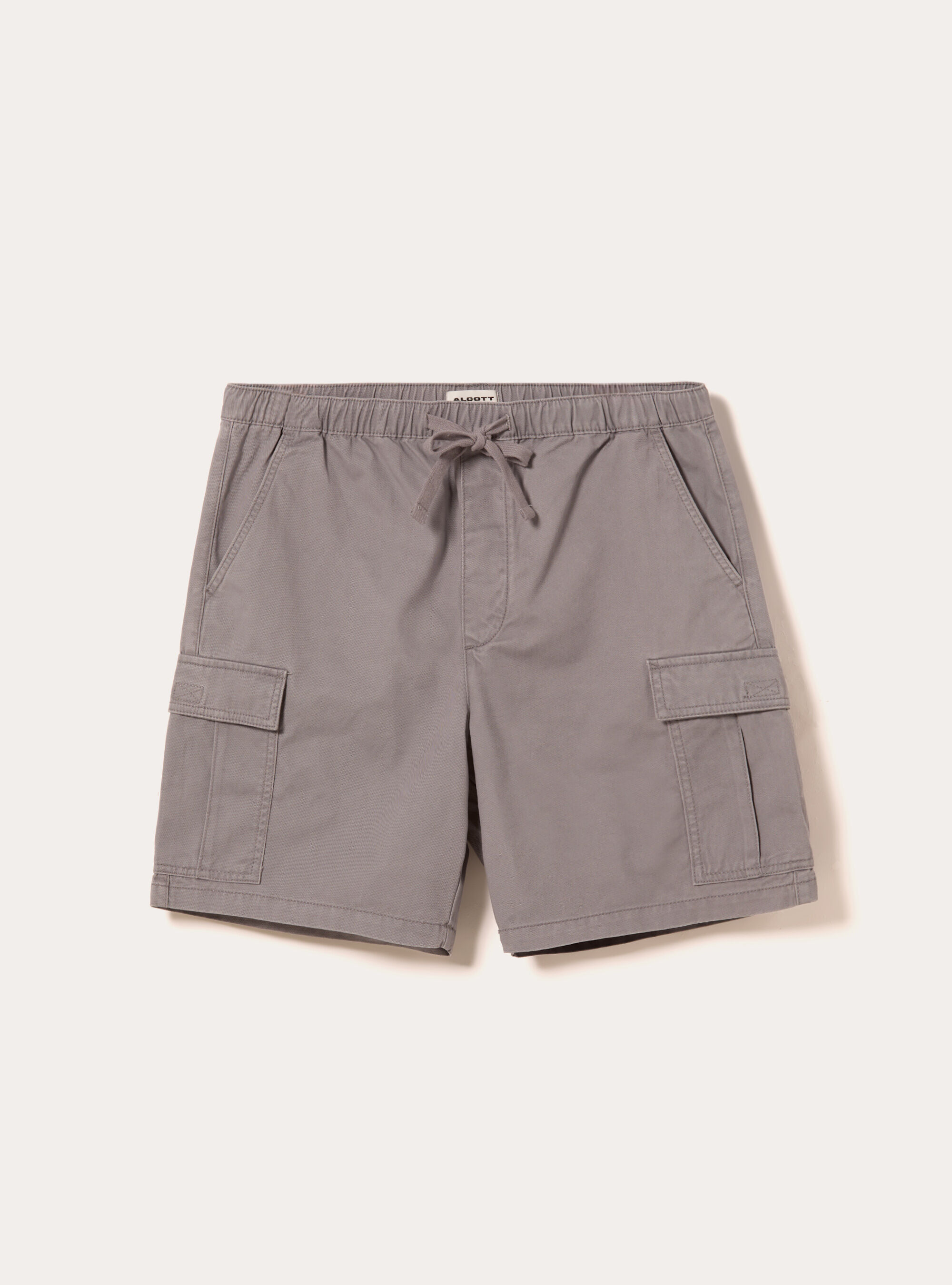 Cargo-Bermudashorts aus Twill mit Kordelzug, GY3 GREY LIGHT