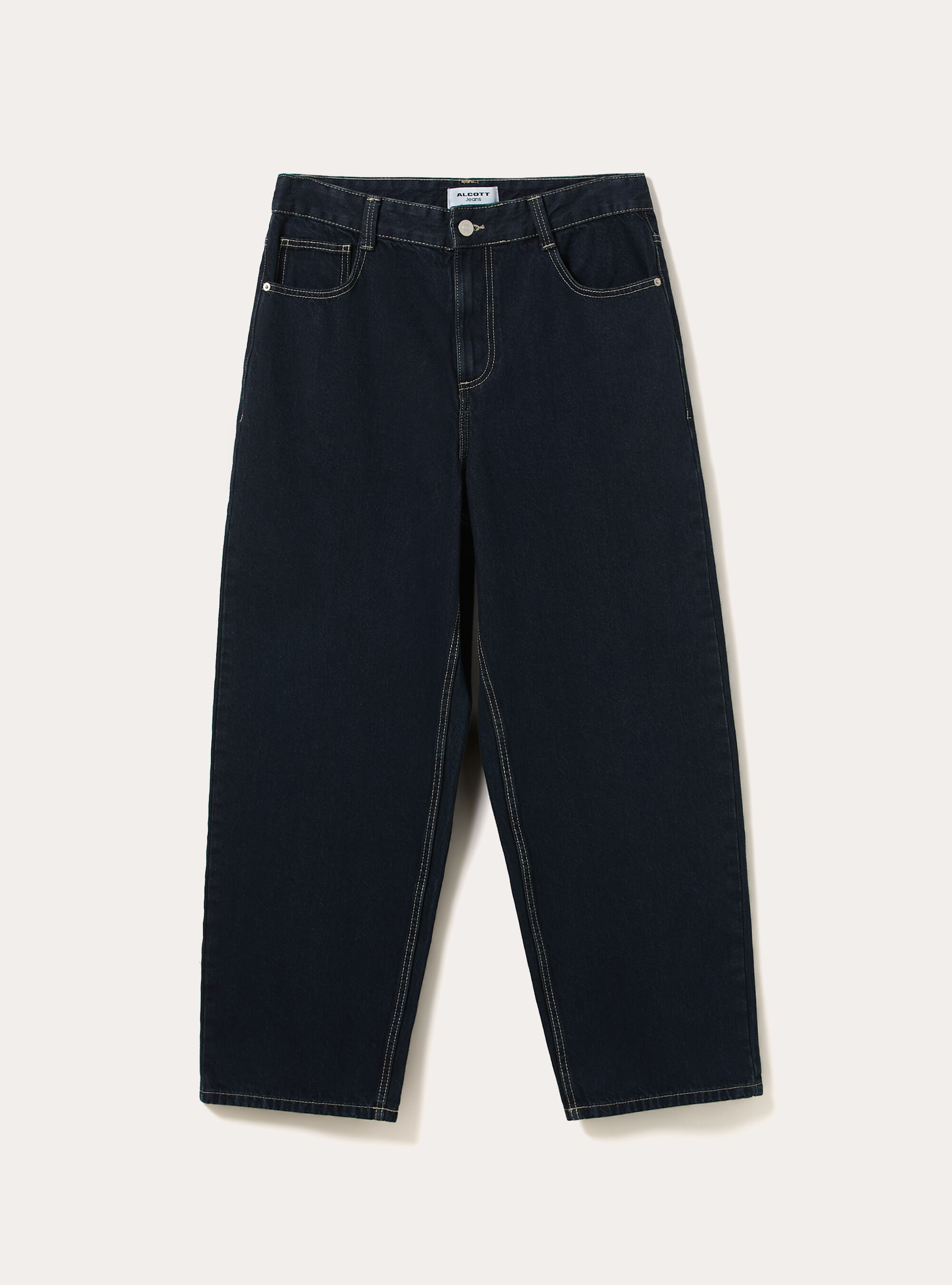 Super Baggy Fit Jeans, D001 DEEP BLUE
