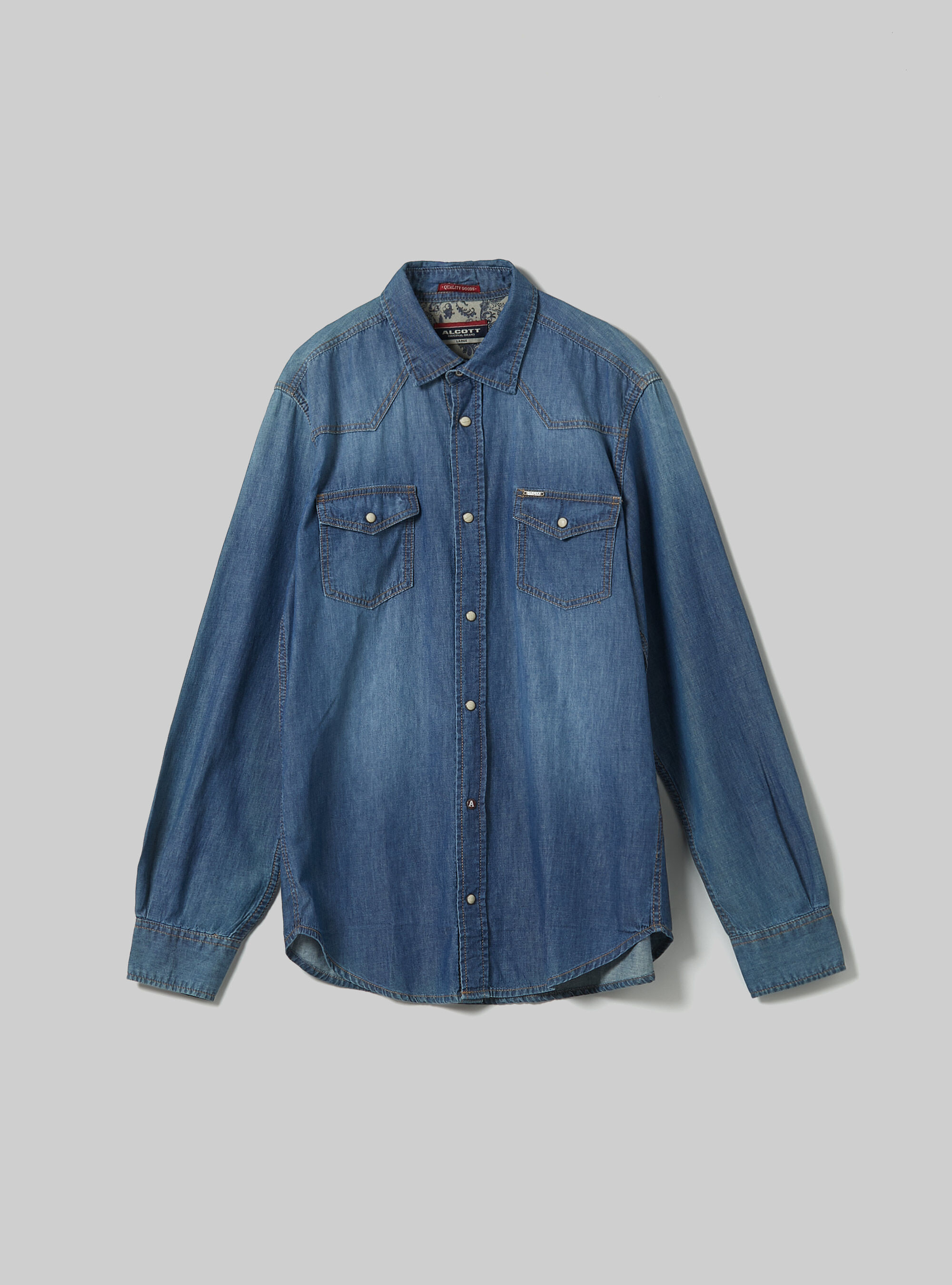 Camicia in denim, BLU