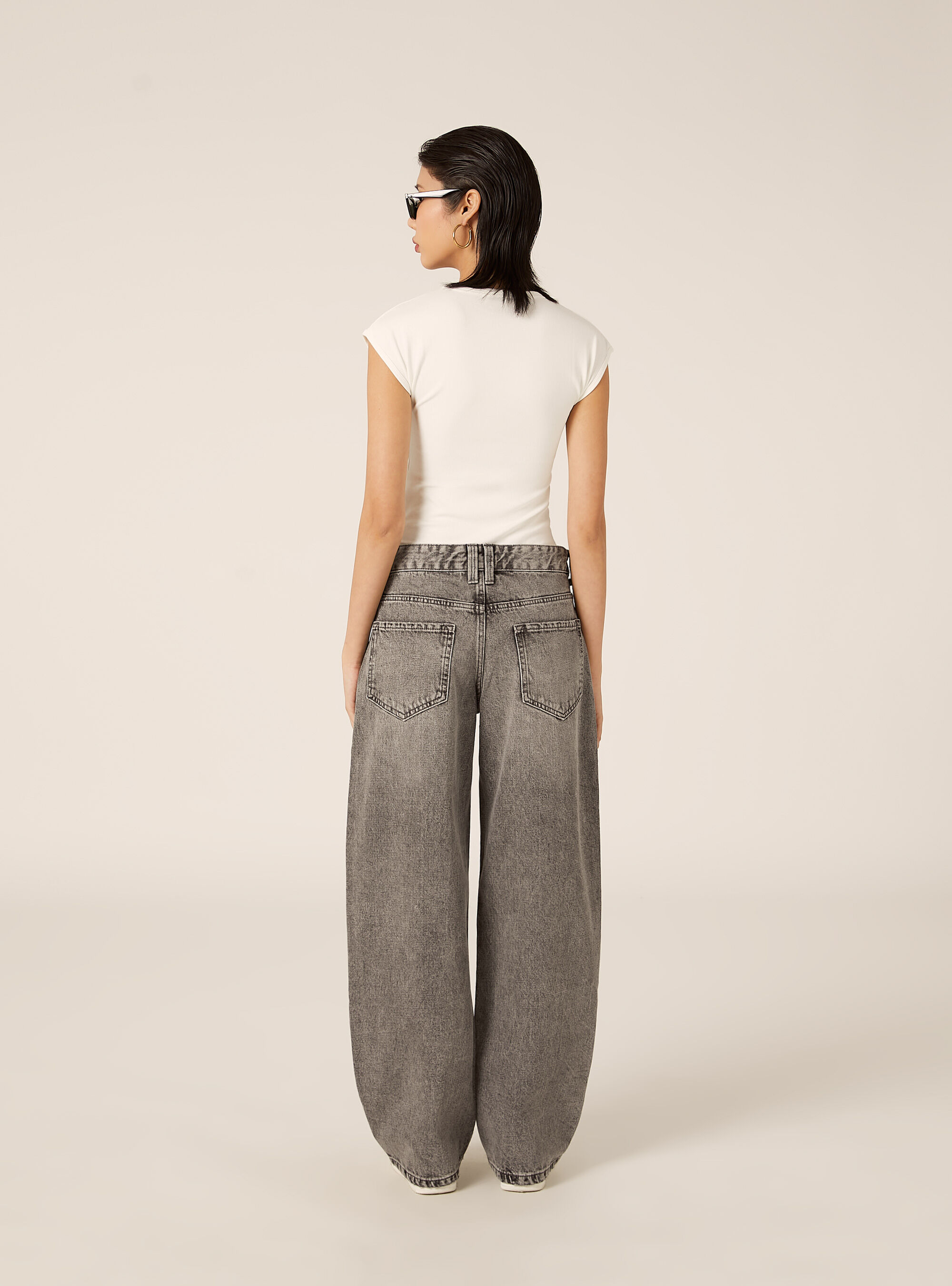 Baggy Barrel Jeans, D00G GREY