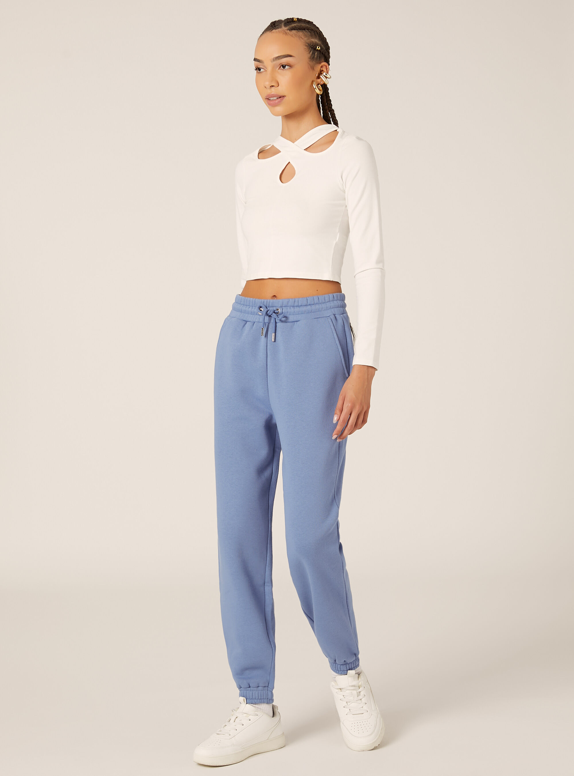 Pantalon jogger en molleton