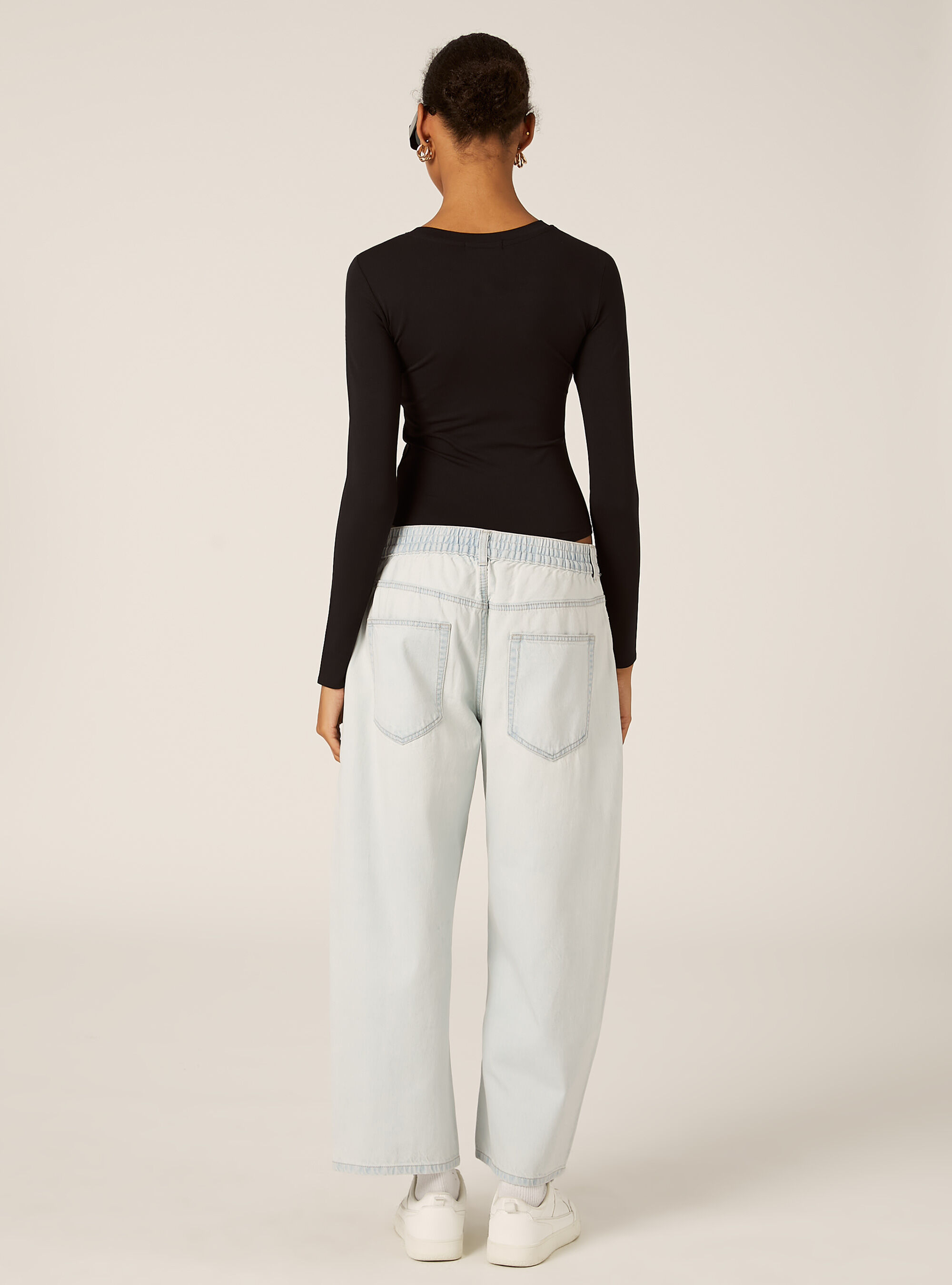 Body &agrave; manches longues, BK1 BLACK