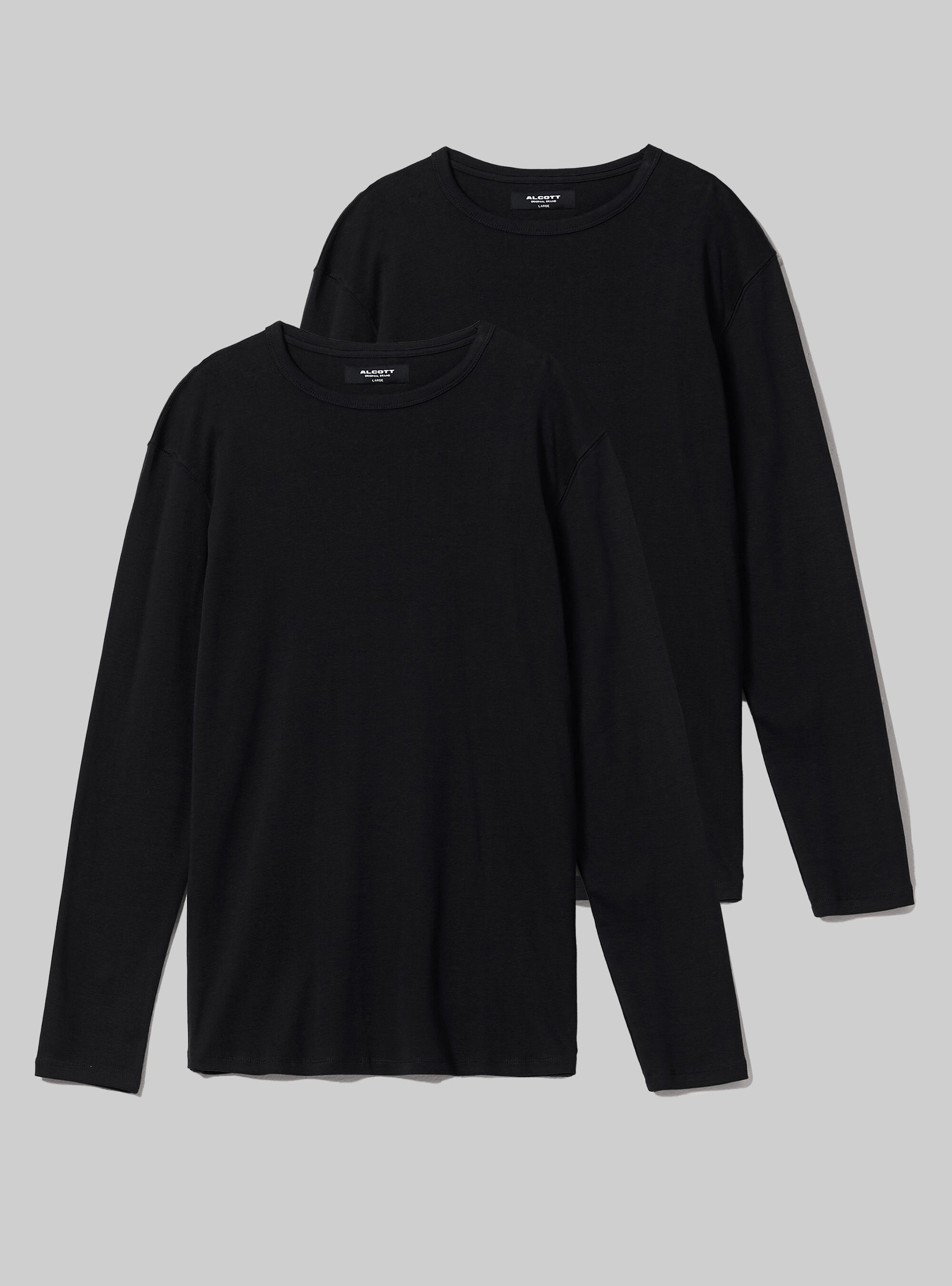 Lot de 2 T-shirts &agrave; manches longues