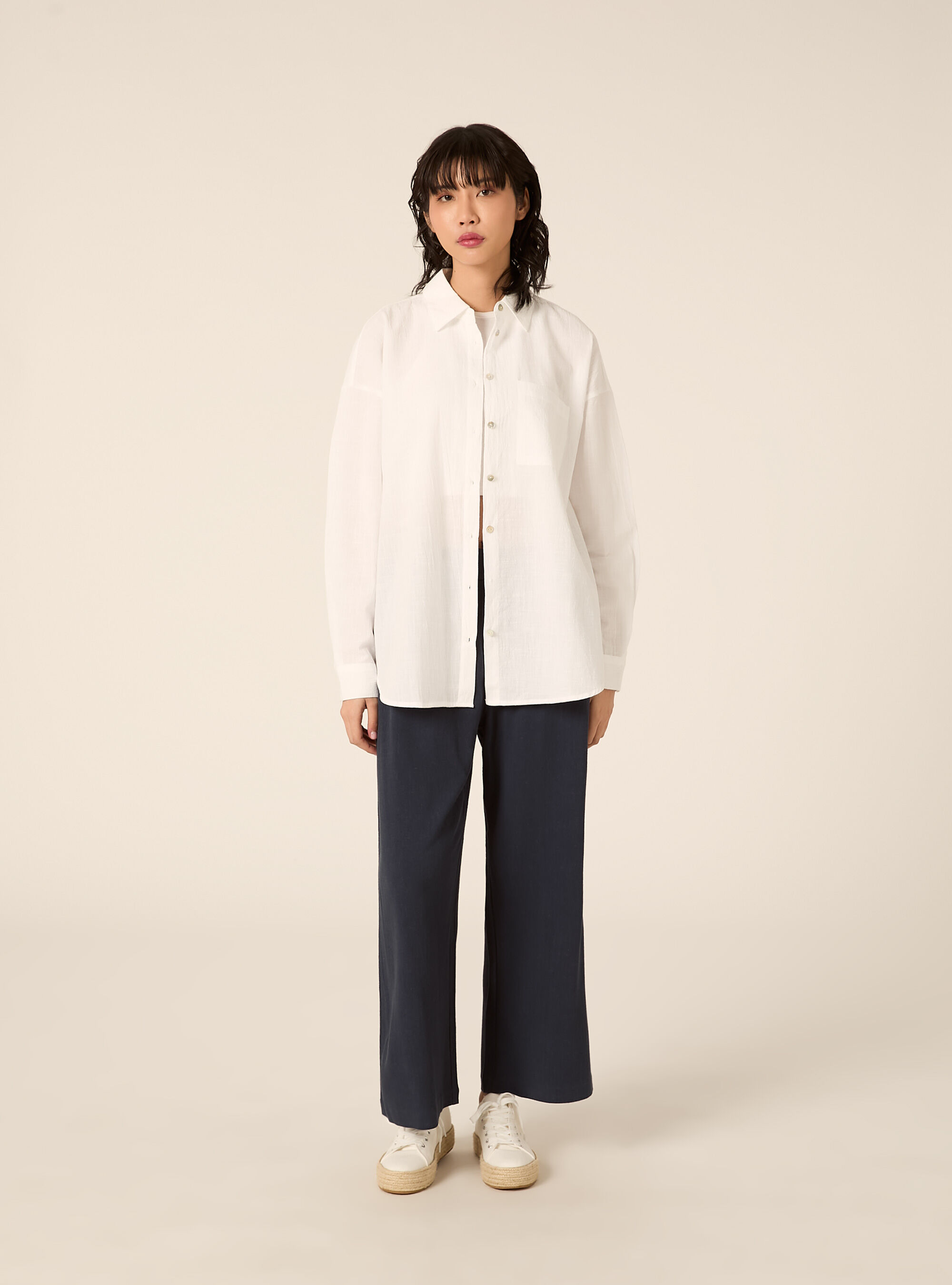 Oversized Shirt with Pocket