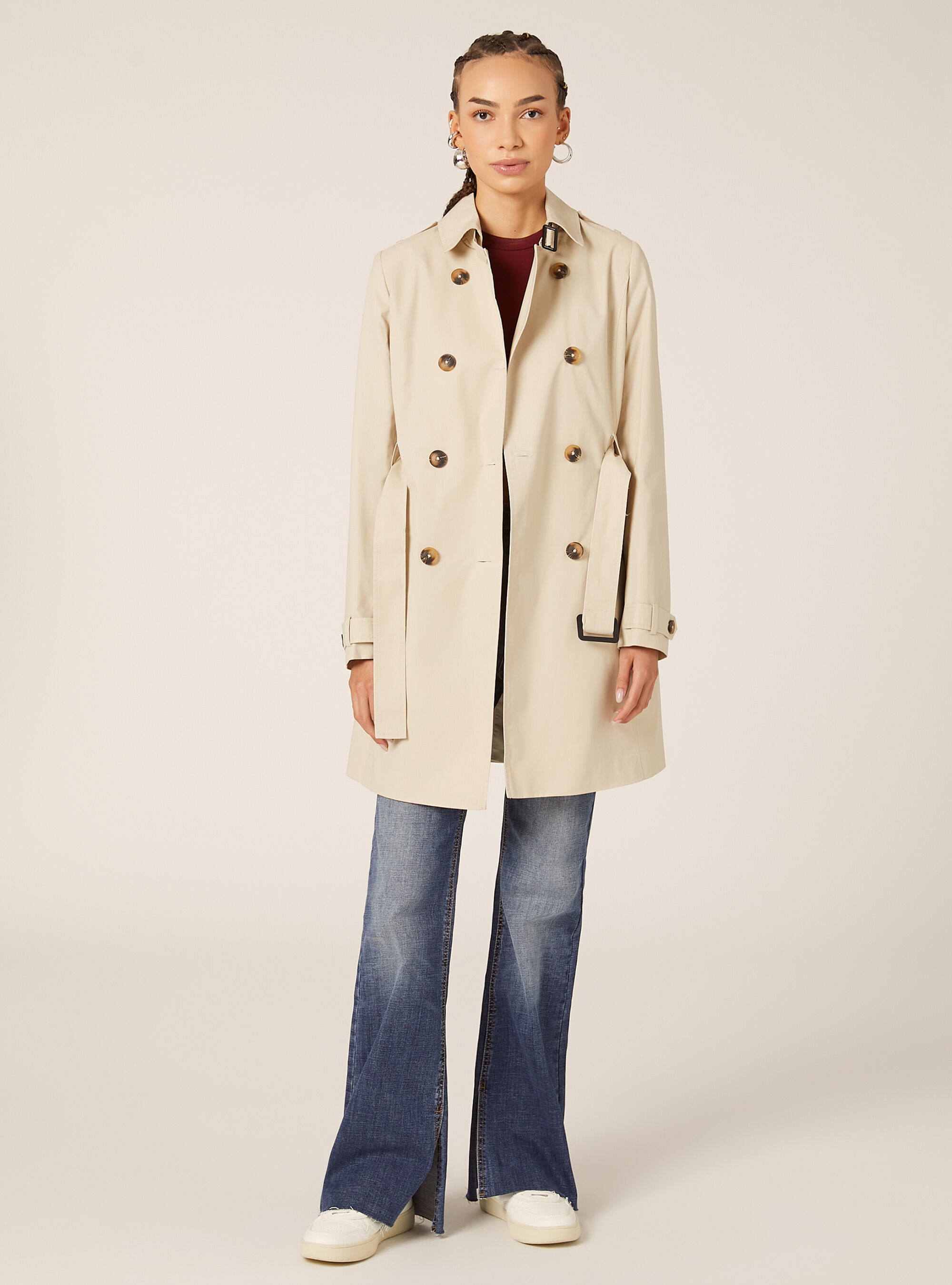 Trench souple avec ceinture