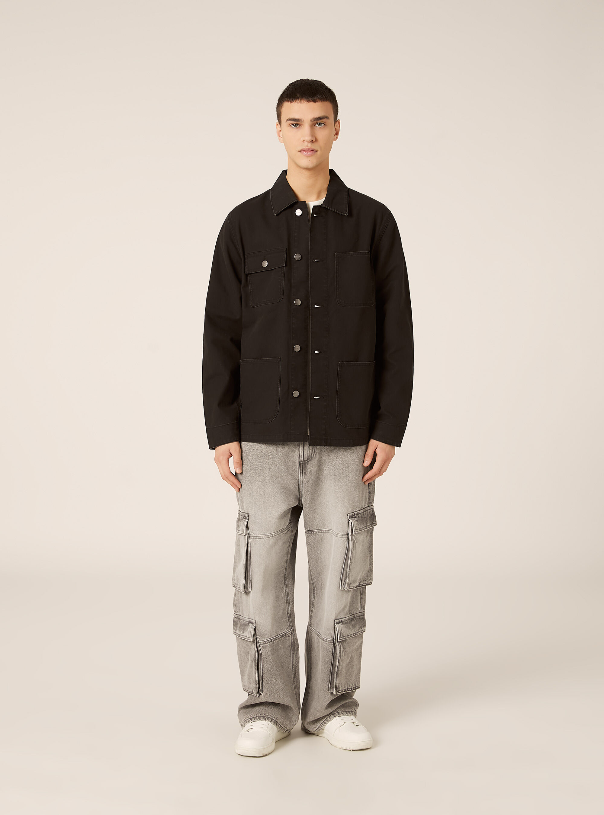 Veste en toile avec poches