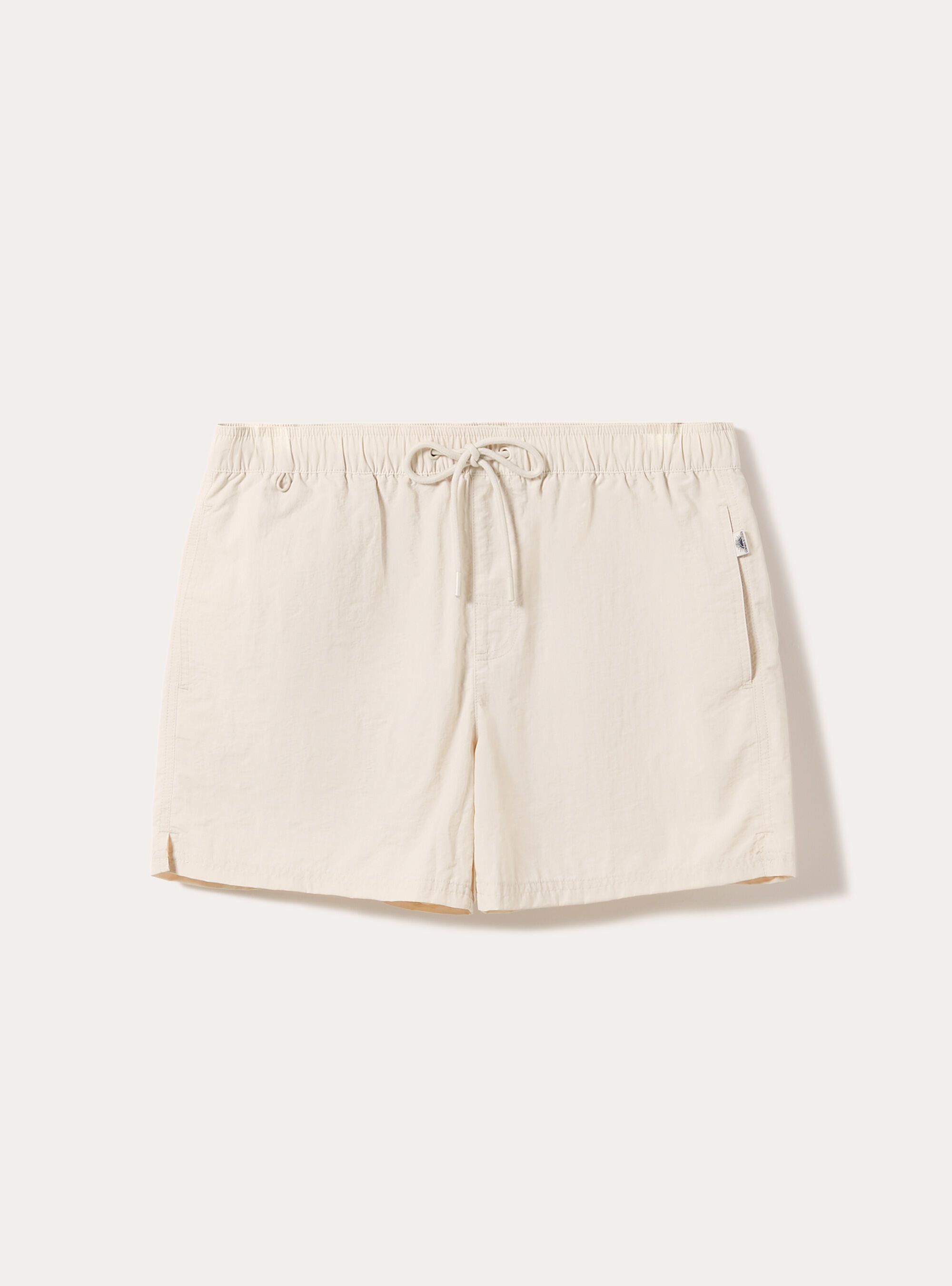 Plain-coloured swimming costume with back pocket, CR3 CREAM LIGHT