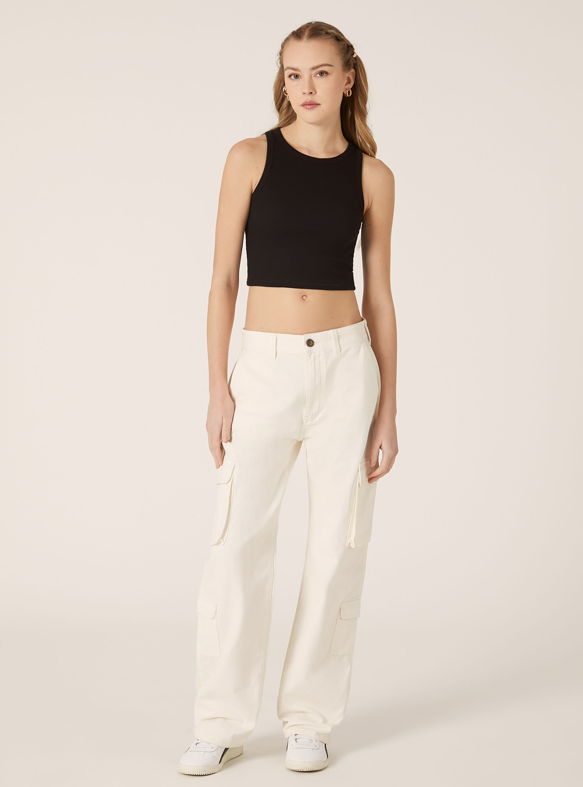 Pantalon cargo en serg&eacute;