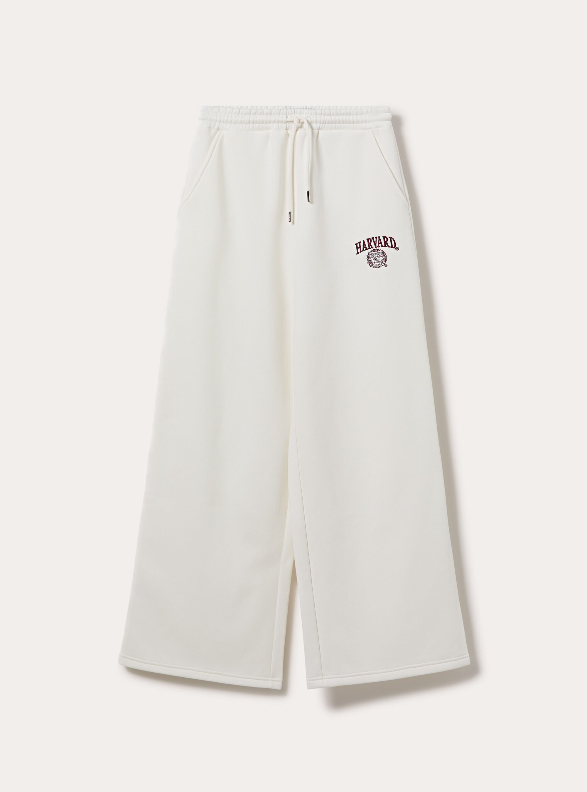 Pantaloni wide leg licenza harvard, WH2 WHITE