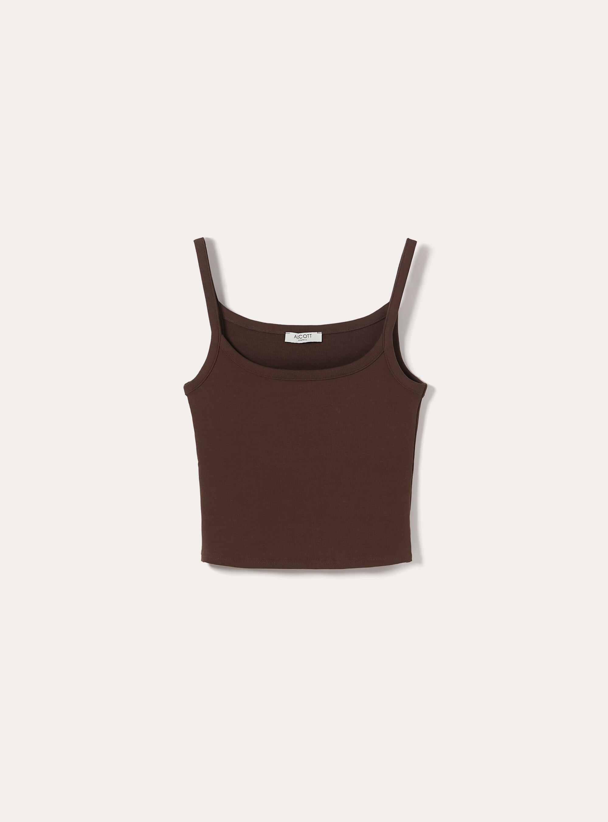 Debardeur Crop Cotele Basic, BR2 BROWN MEDIUM