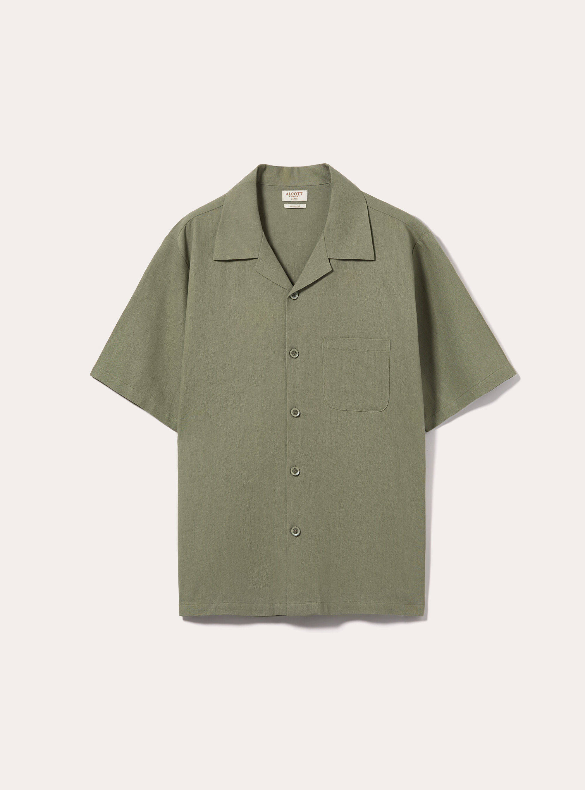 Camicia in misto  lino con tascone, KY2 KAKY MEDIUM
