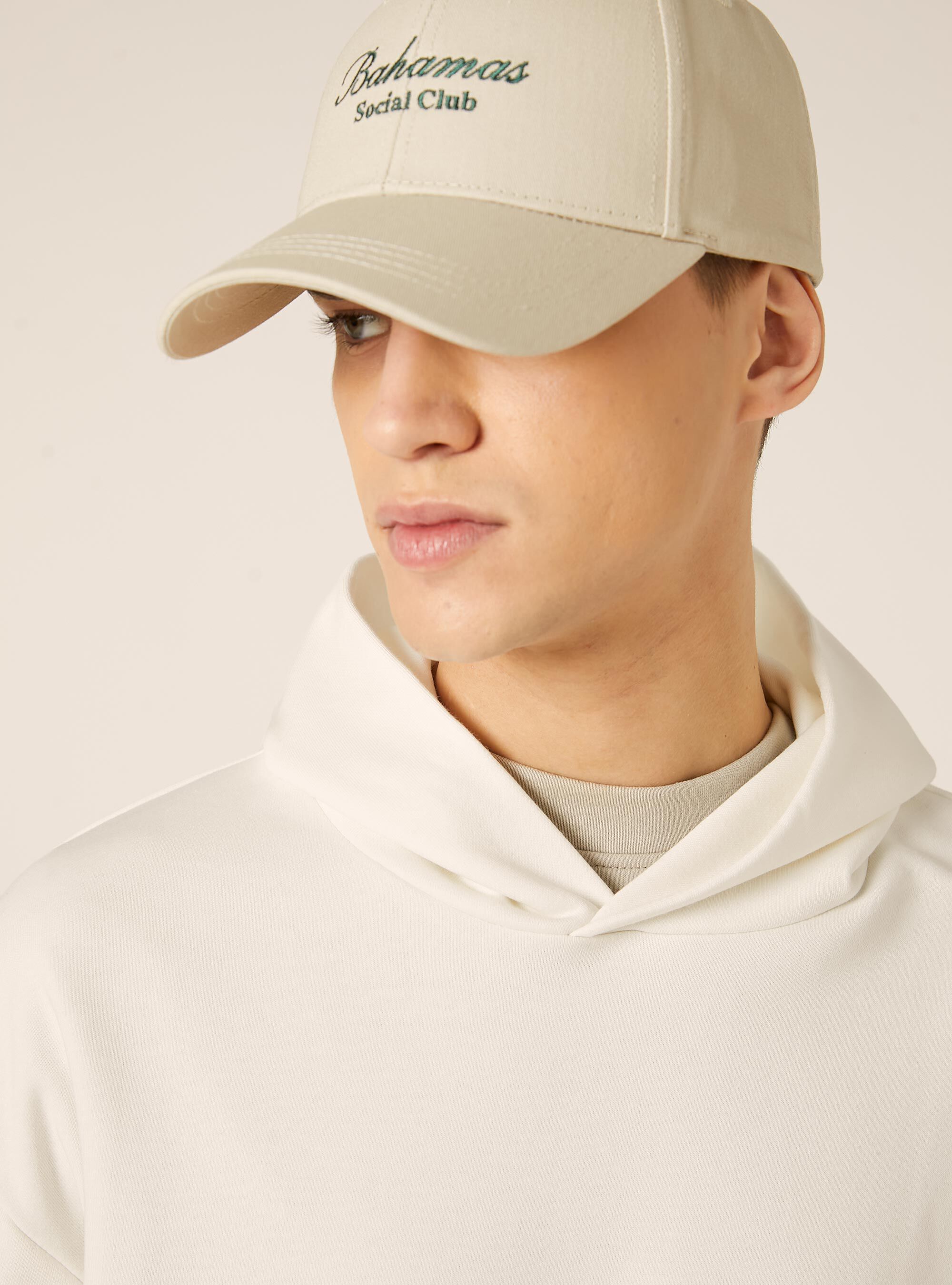 Sweat-shirt ample &agrave; capuche, WH2 WHITE