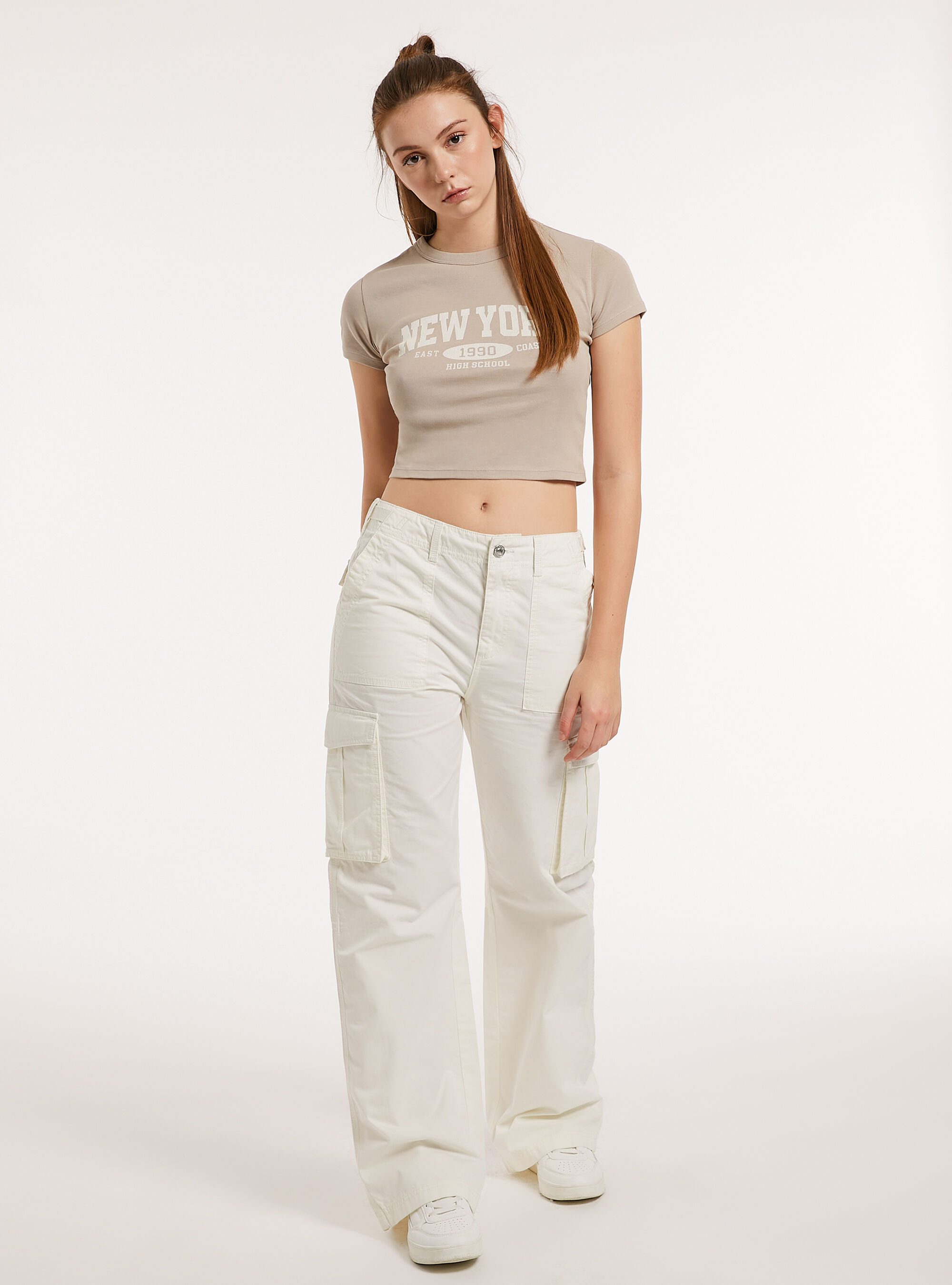 T-shirt court avec imprim&eacute;