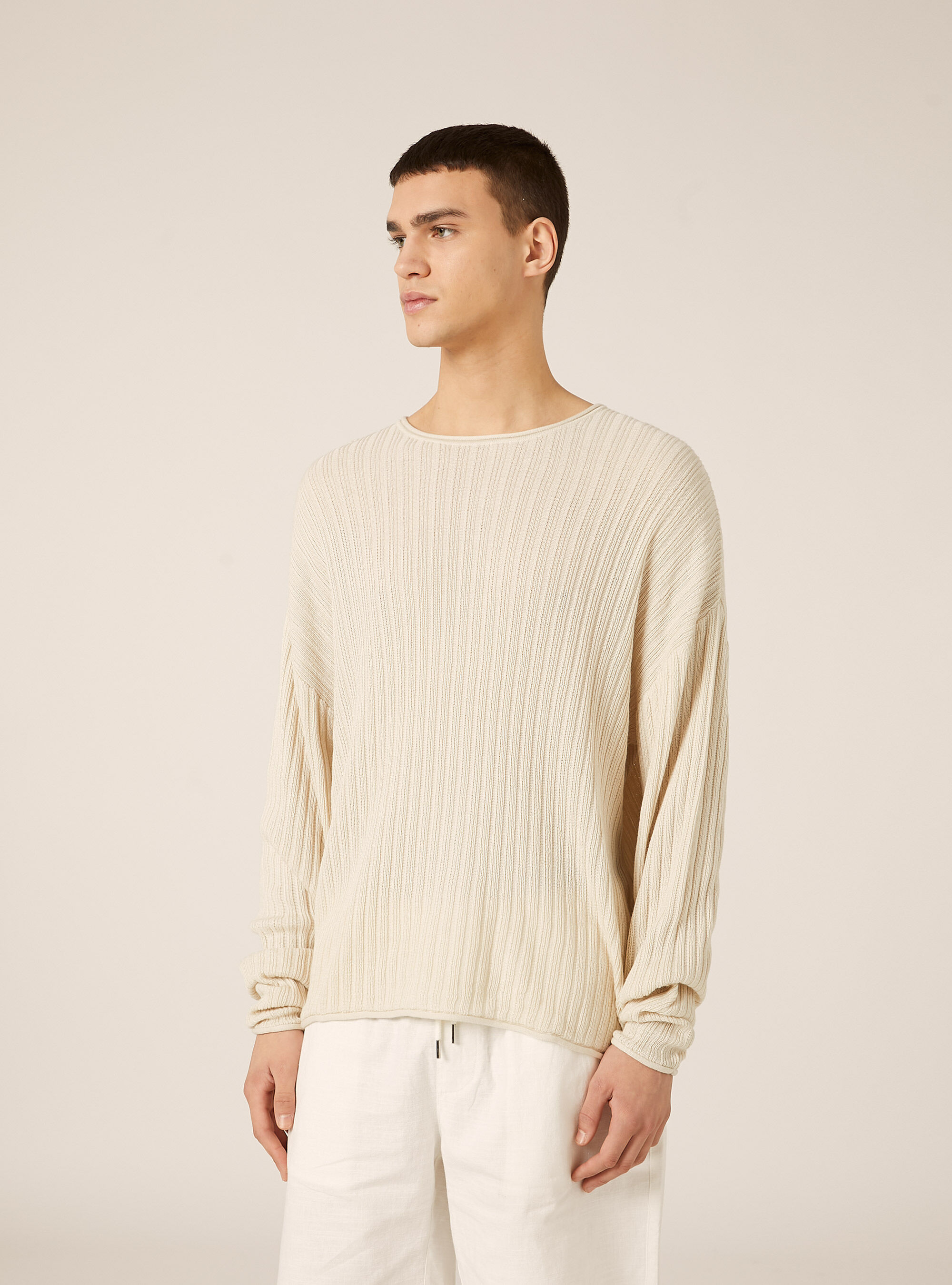 Durchbrochener Pullover aus Baumwolle