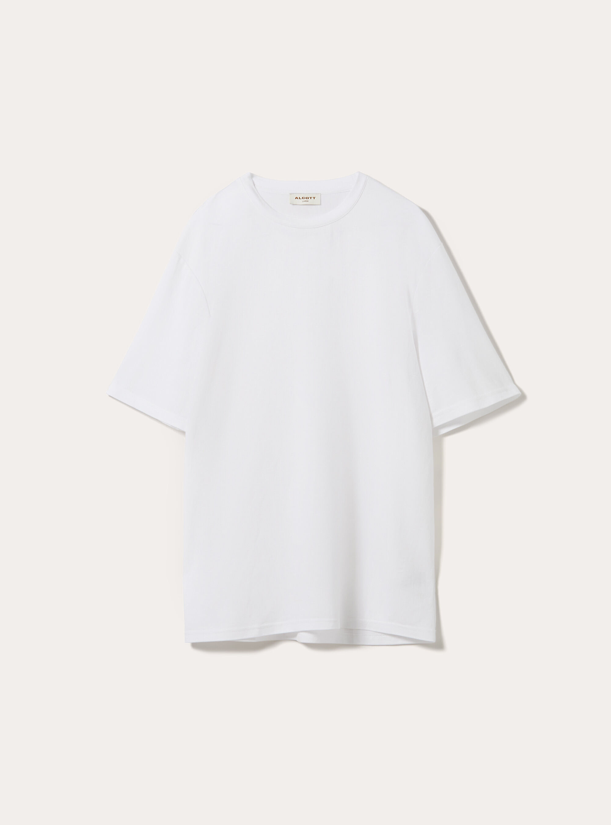 Boxy Fit Textured T-Shirt, WH2 WHITE