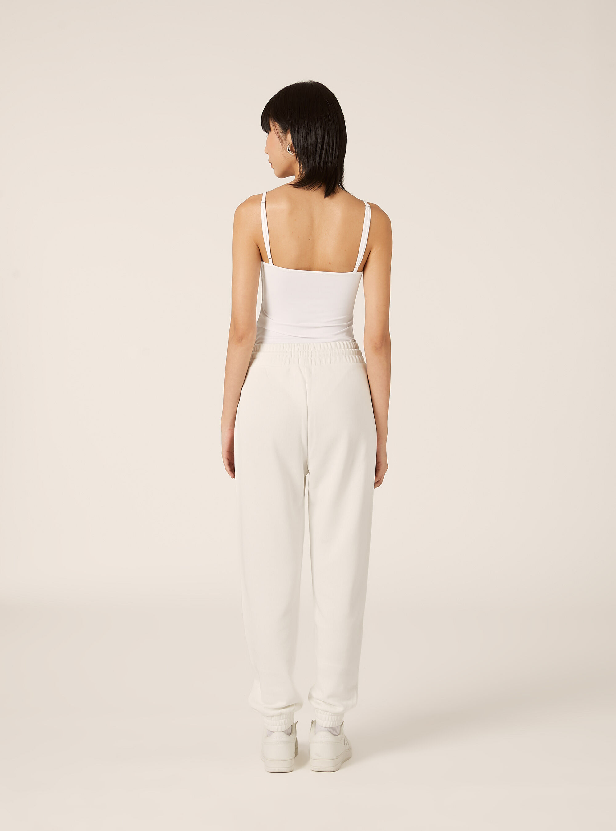 Pantalon jogger en molleton, WH1 OFF WHITE