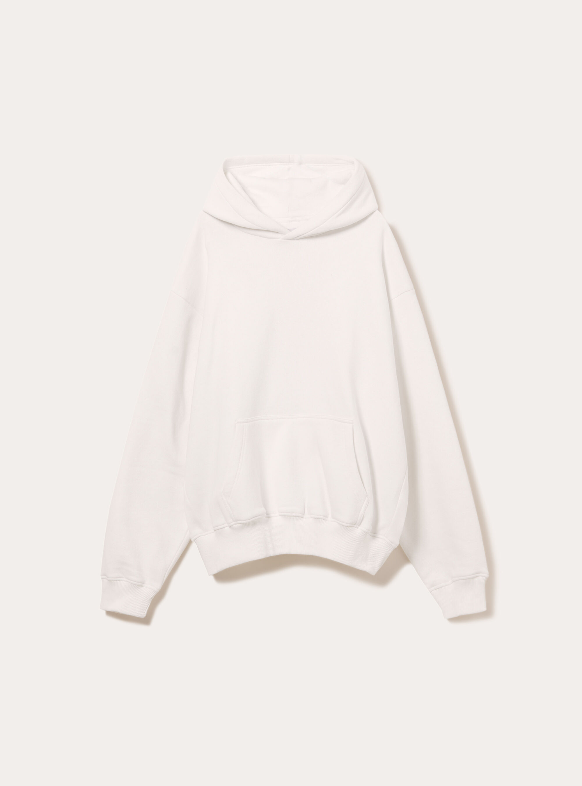 Sweat &agrave; capuche coupe boxy, WH2 WHITE