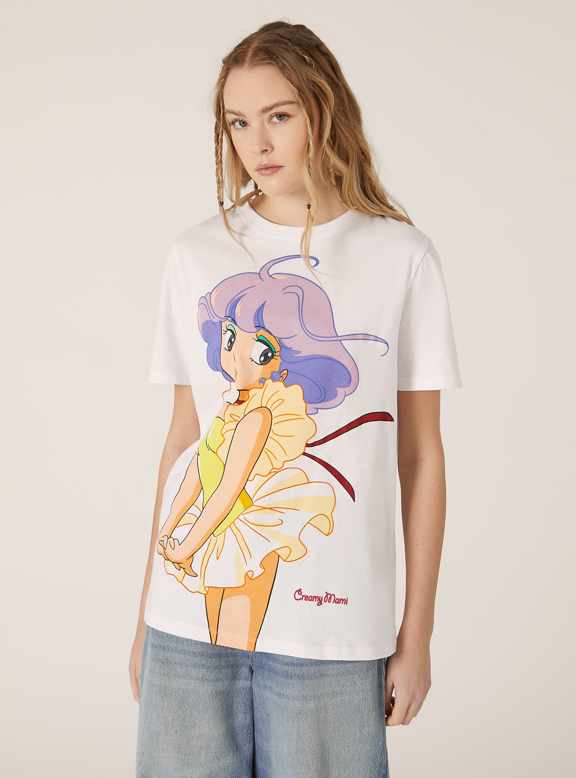 Cr&egrave;me / T-shirt imprim&eacute; Alcott