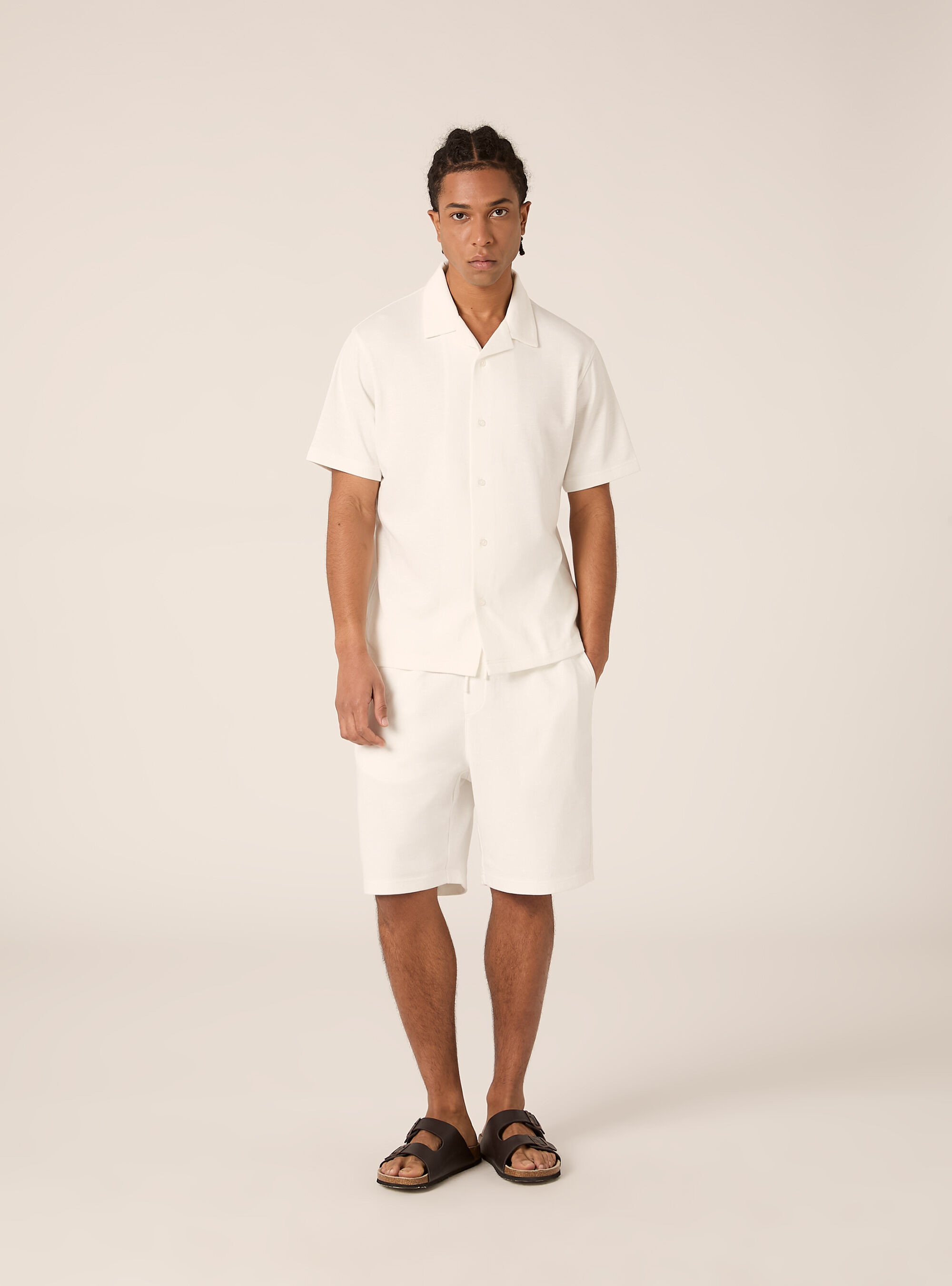 Short-sleeved jersey shirt, WH2 WHITE