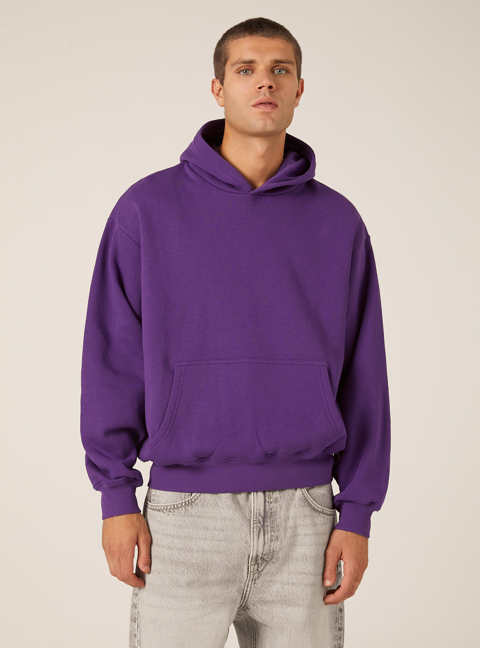 Sweat &agrave; capuche coupe boxy