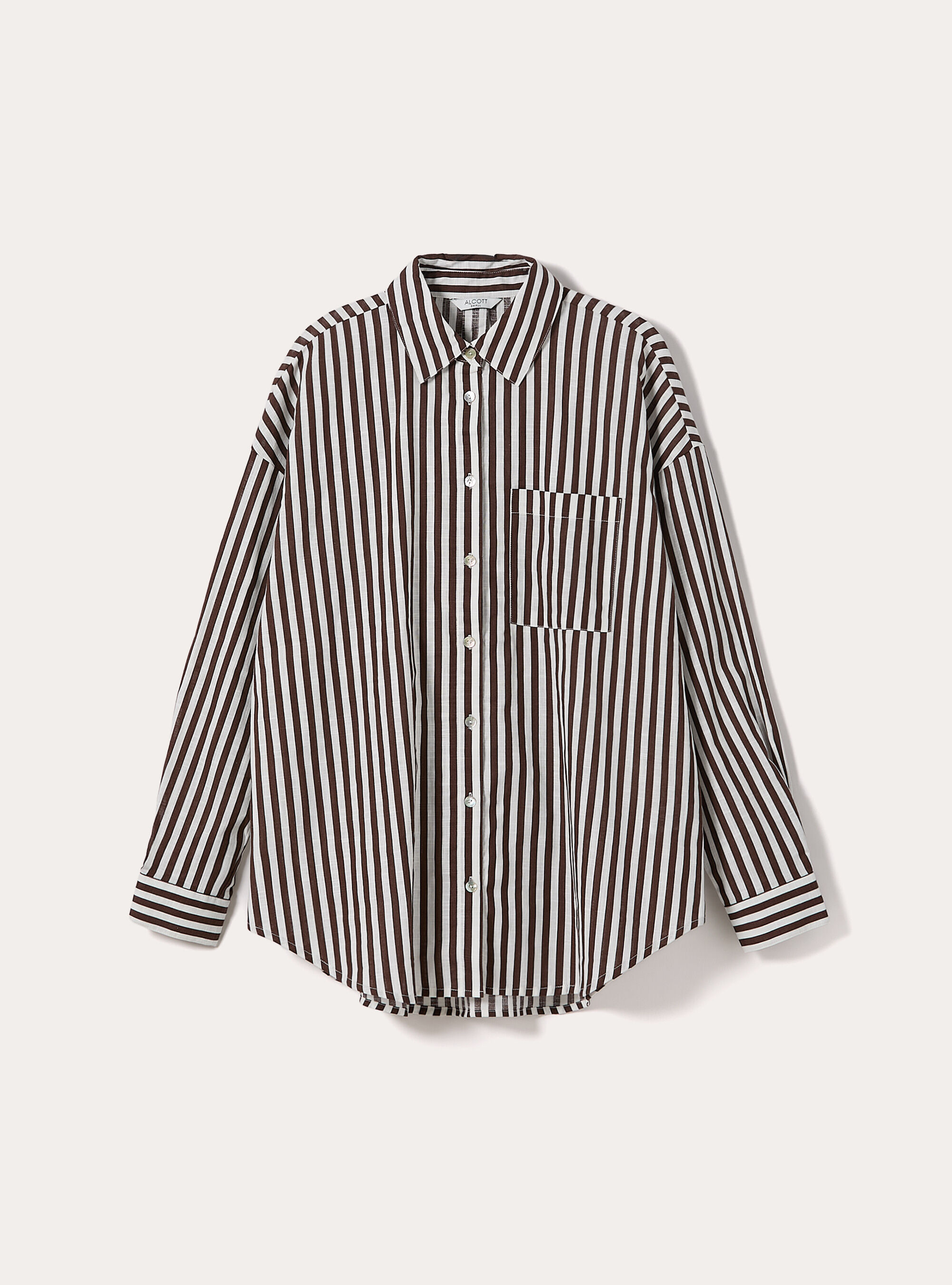 Oversized Shirt with Pocket, MULTICOLOR
