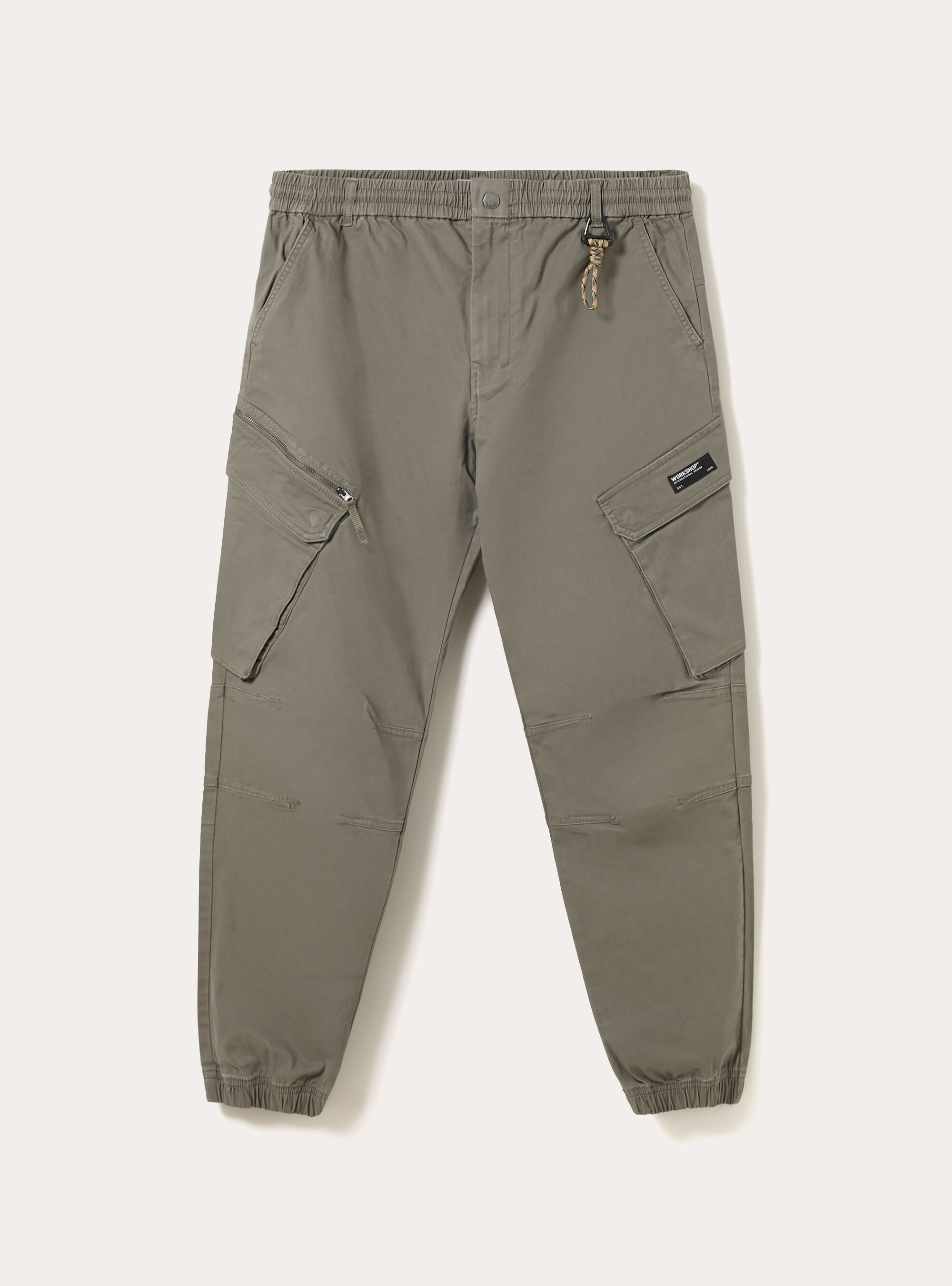 Twill cargo pants, KY2 KAKY MEDIUM