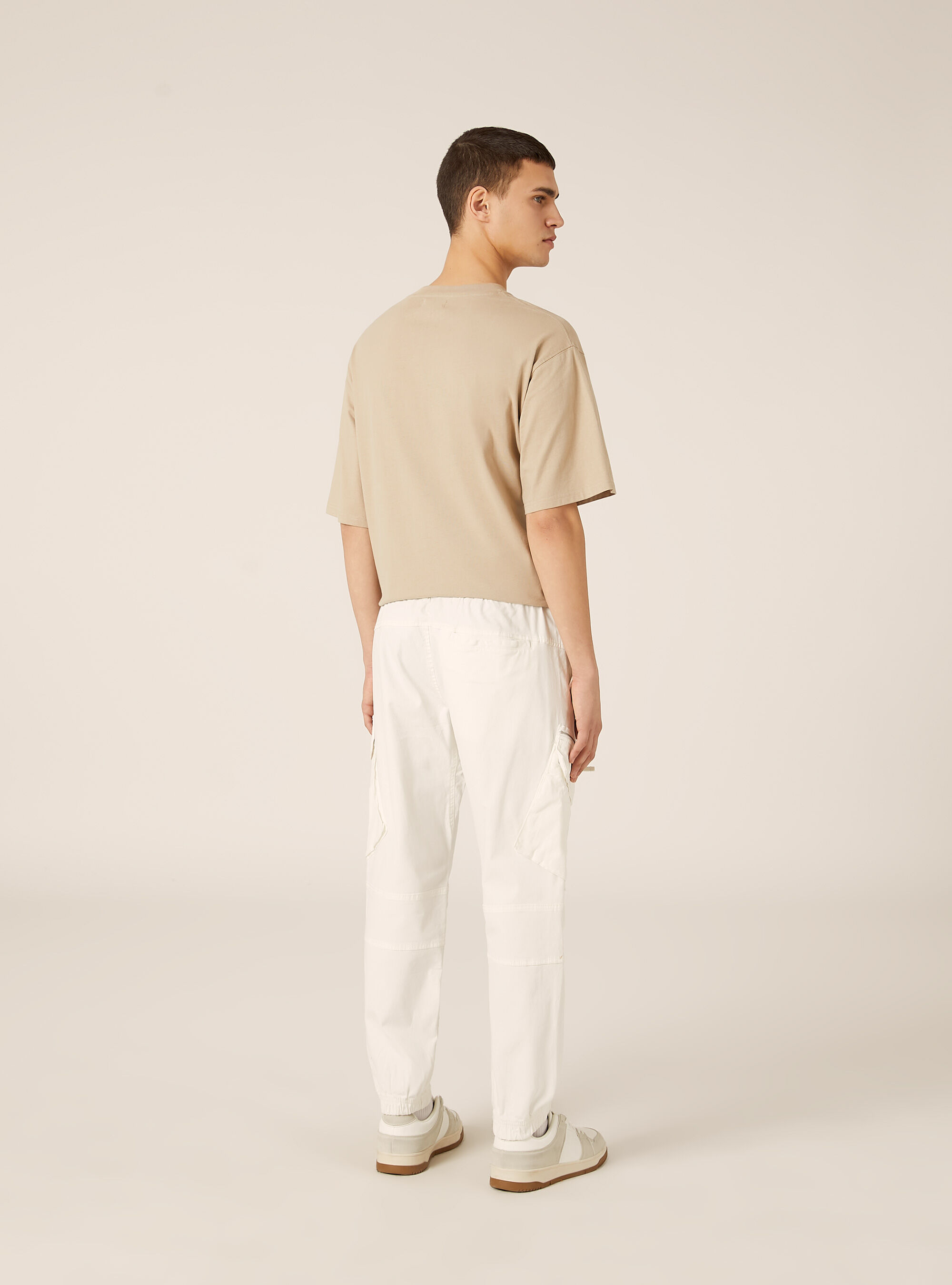 Twill cargo pants, WH1 OFF WHITE