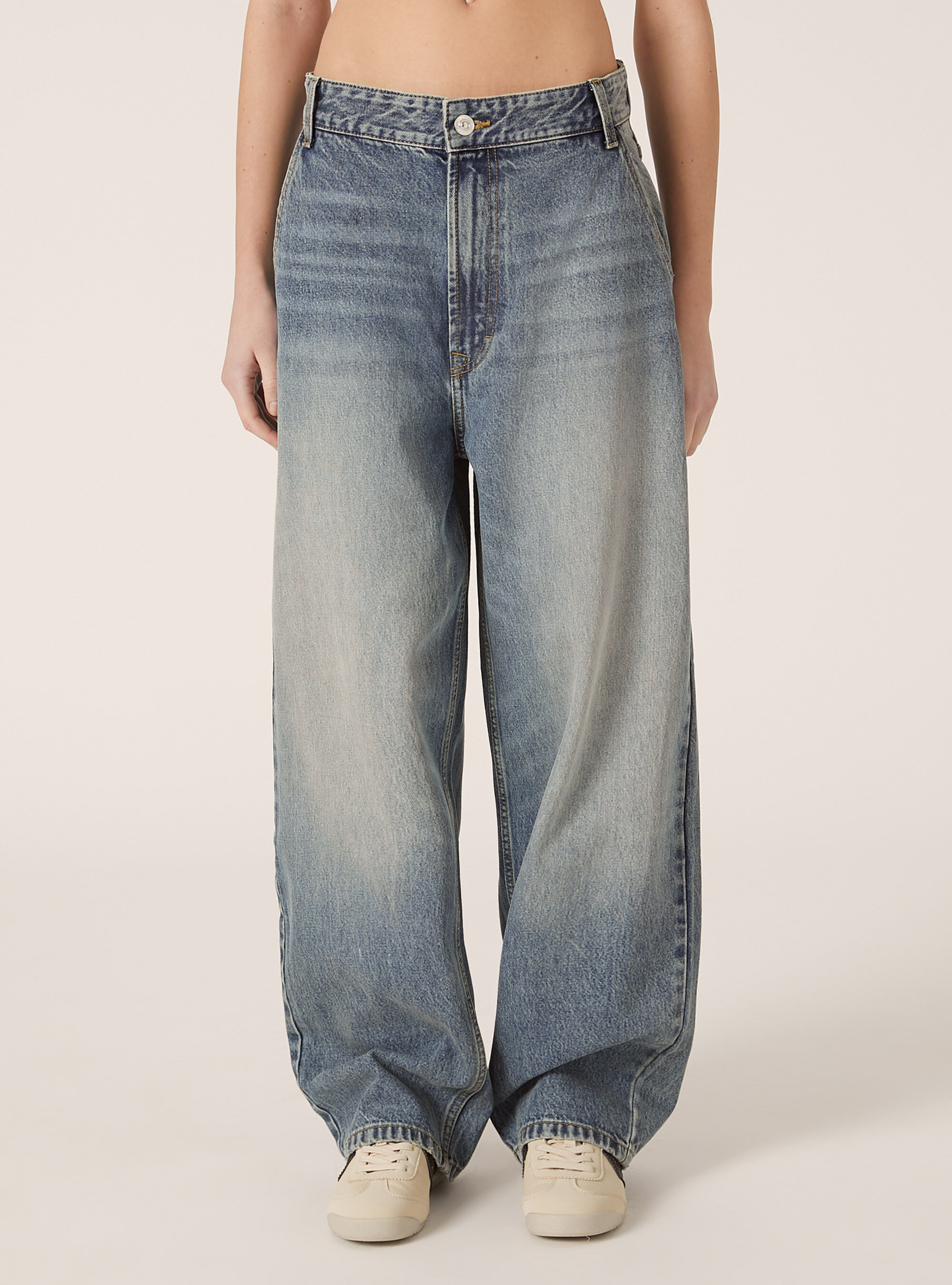 Jean coupe patineuse

