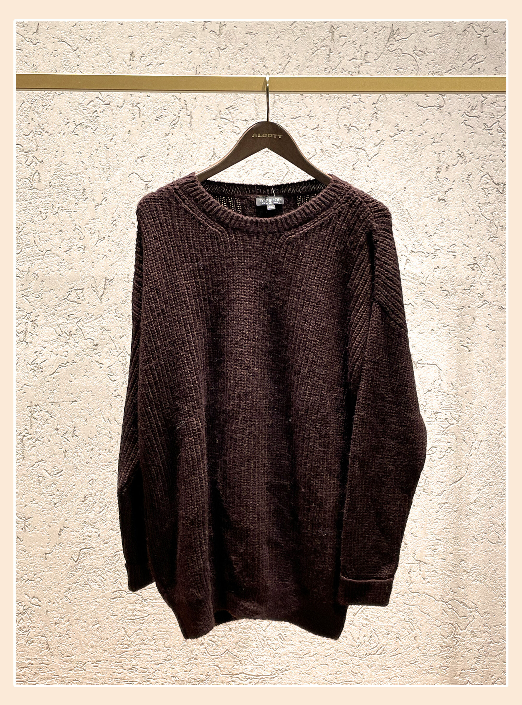 English ribbed pullover, BORDEAUX