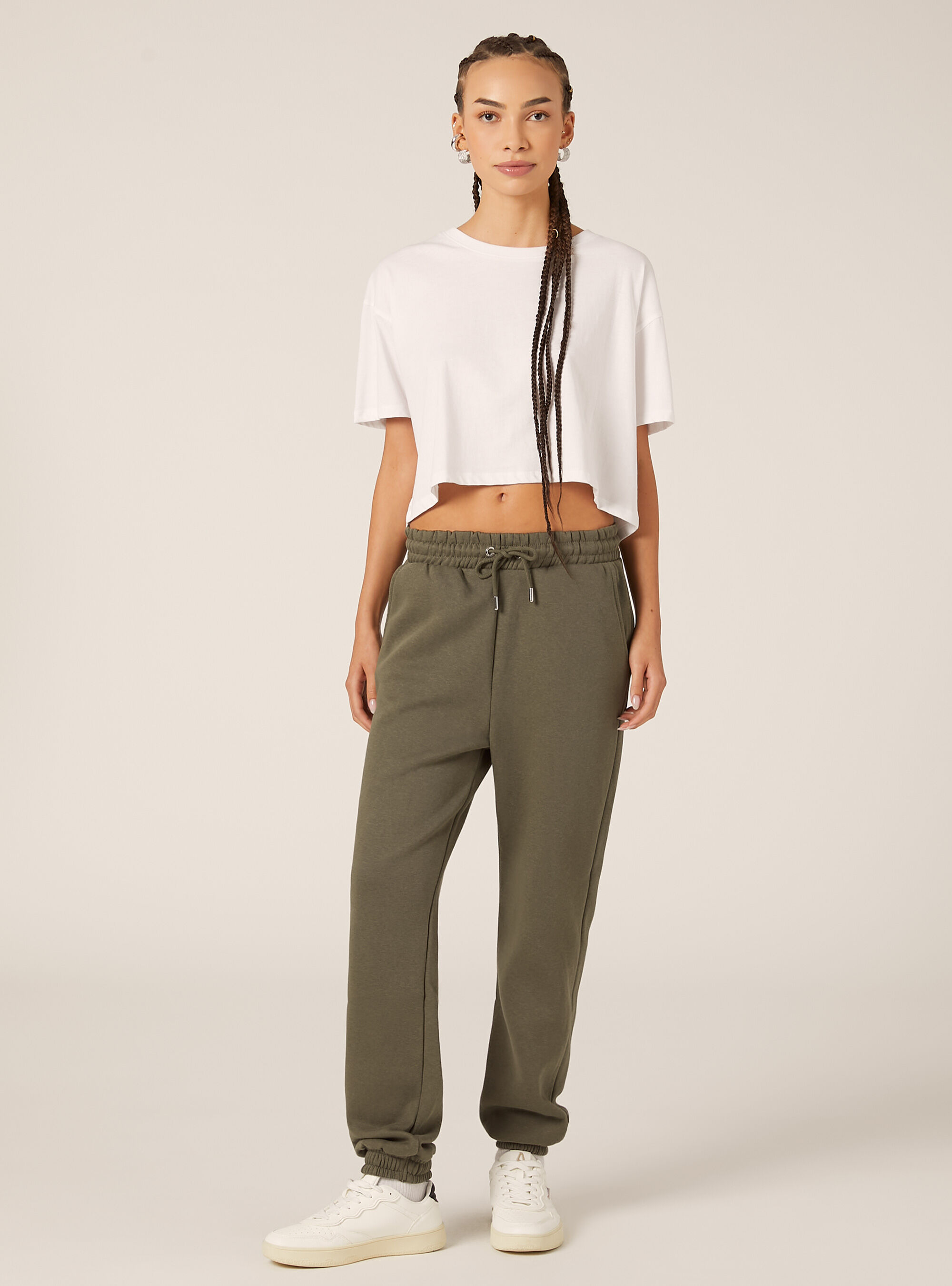 Pantalon jogger en molleton