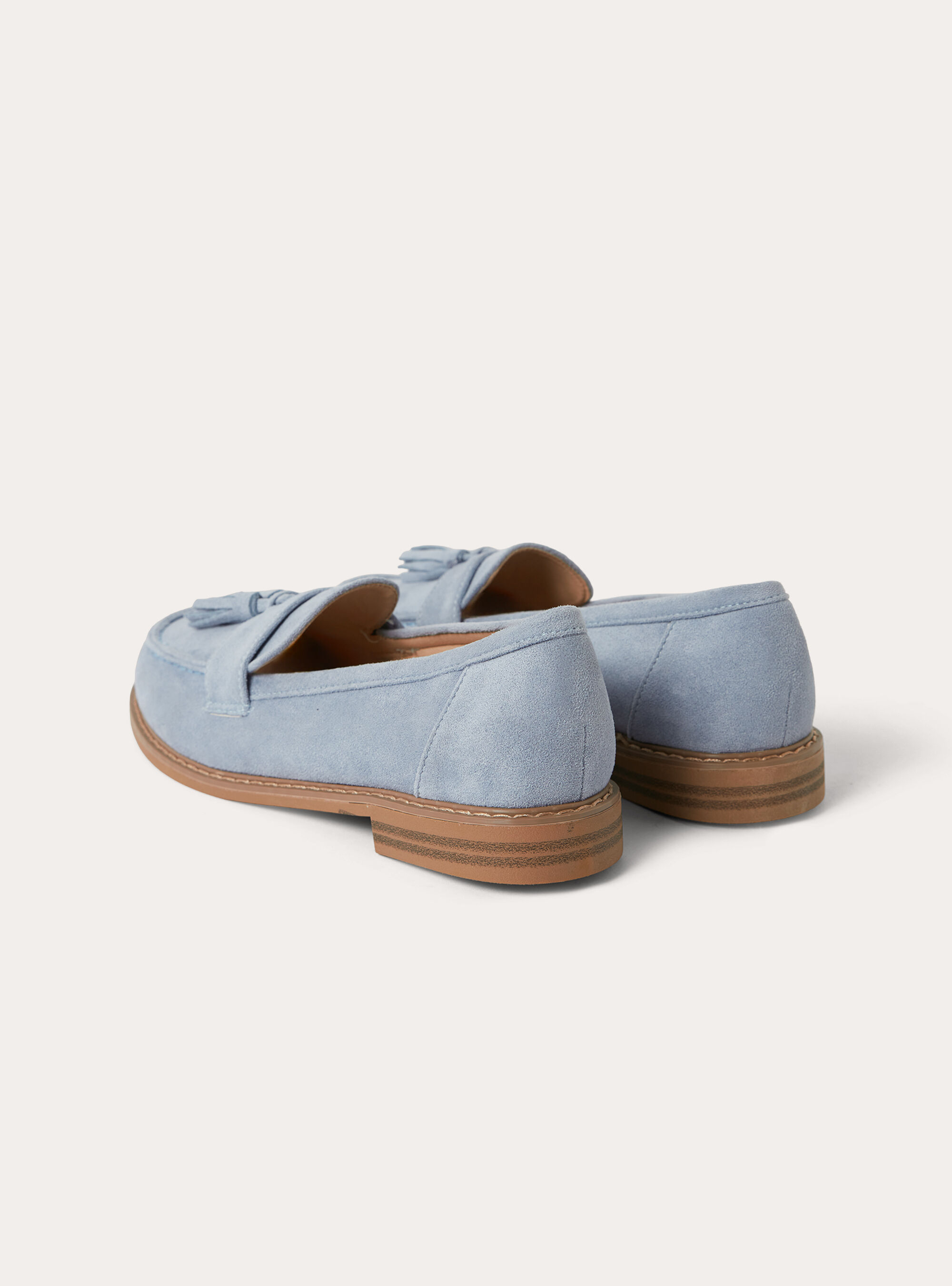 Mocassins en daim avec pompons, AZ2 AZURE MEDIUM