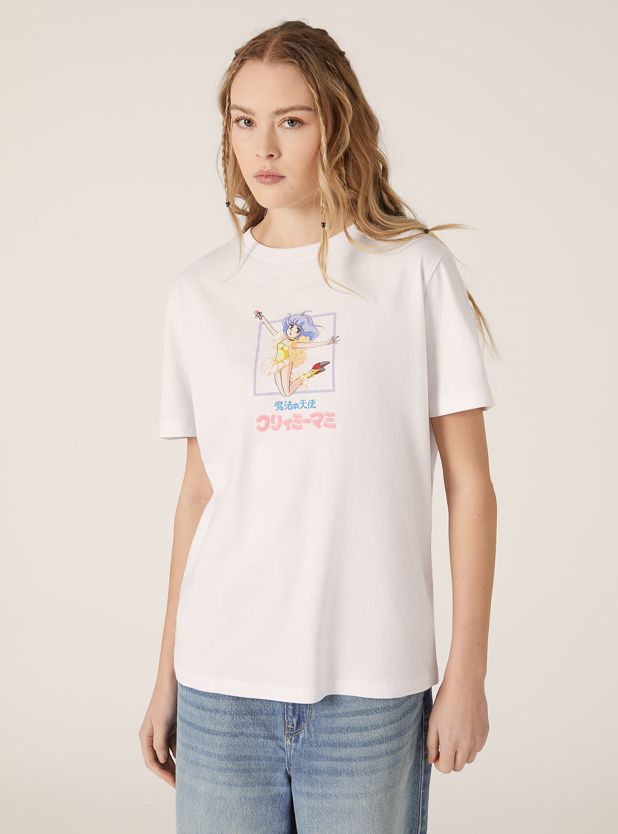 Cr&egrave;me / T-shirt imprim&eacute; Alcott