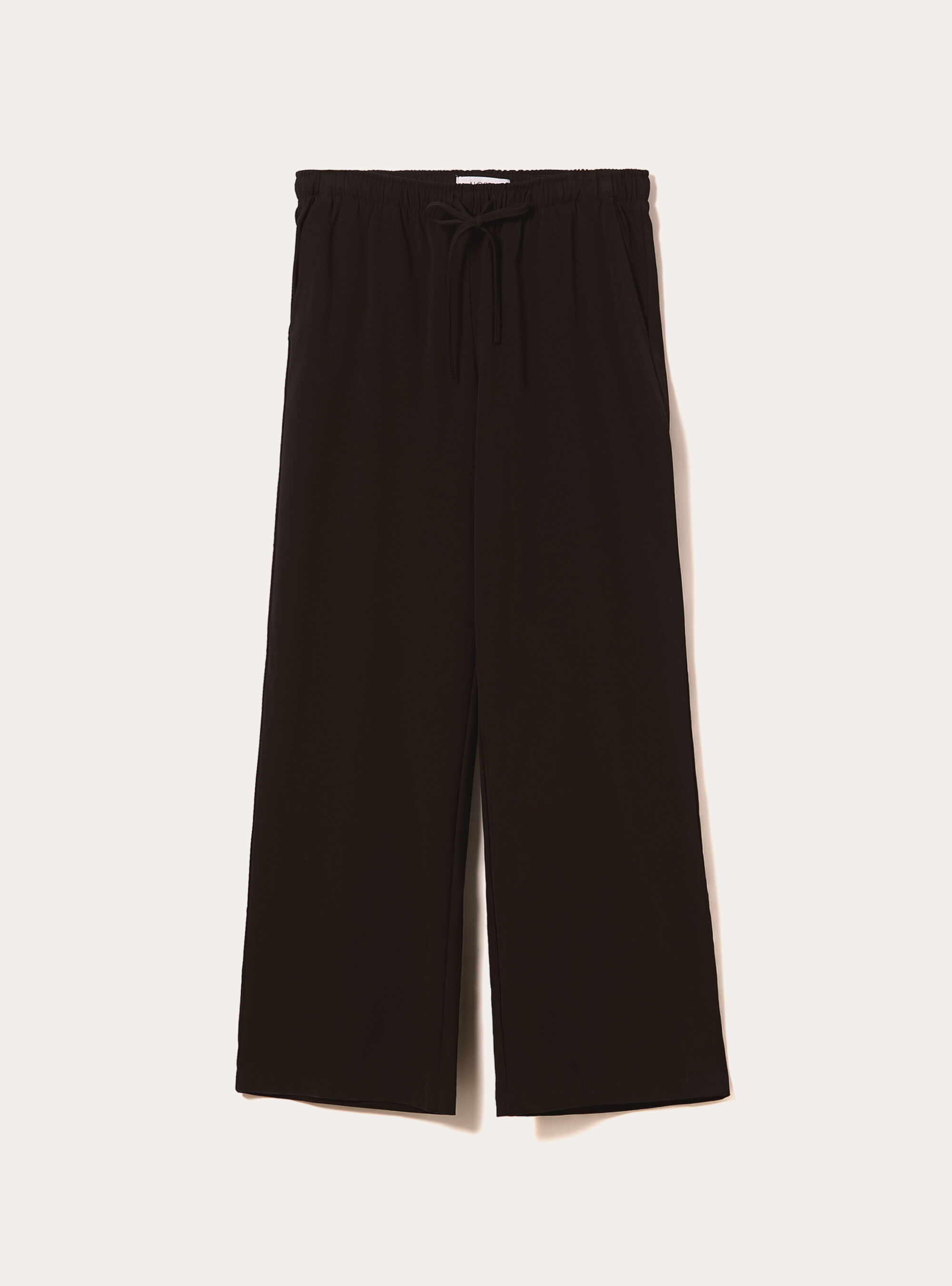 Pantalones elegantes con cord&oacute;n, BK1 BLACK