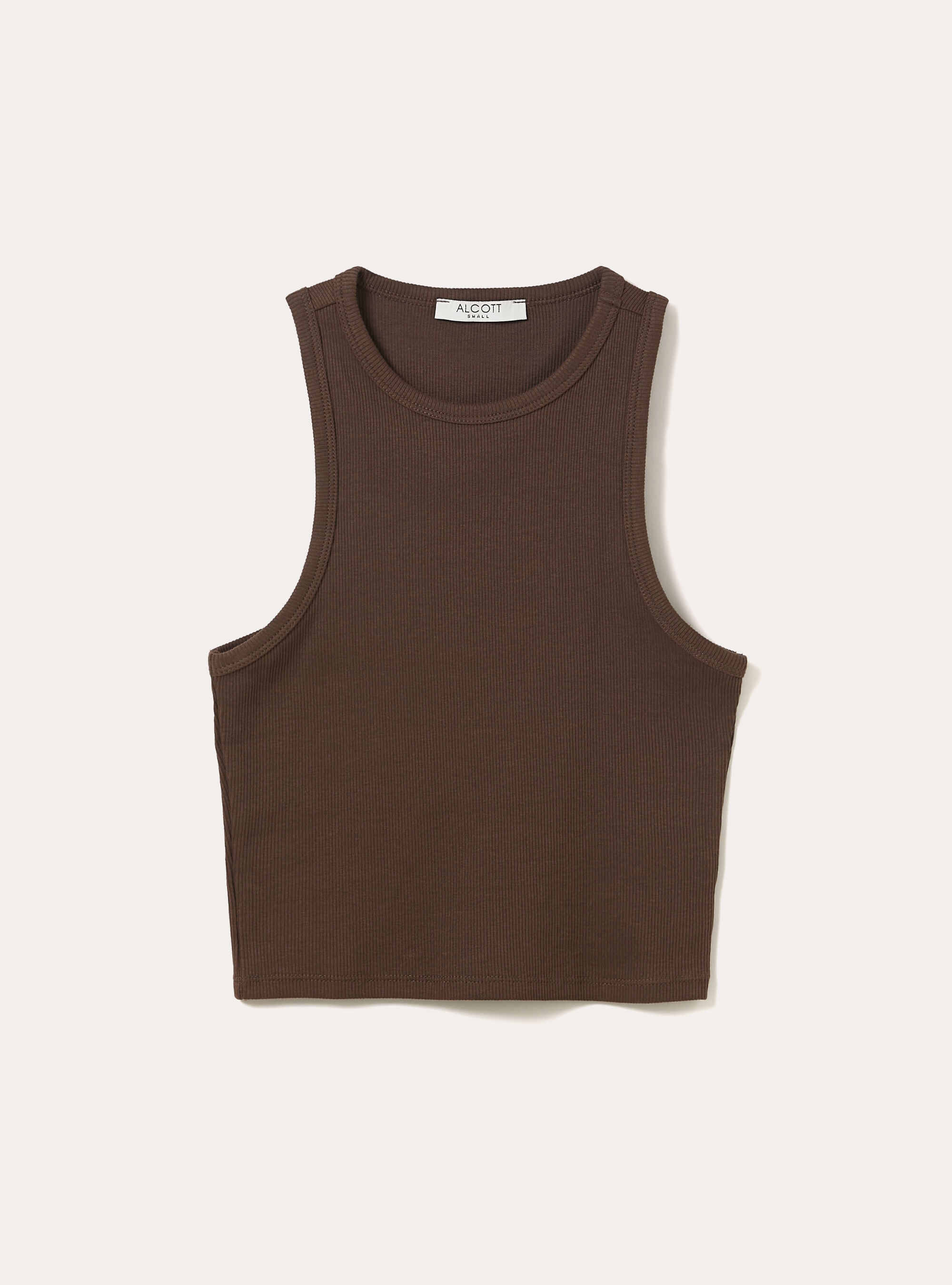 Camiseta sin mangas corta de canal&eacute;, BR2 BROWN MEDIUM