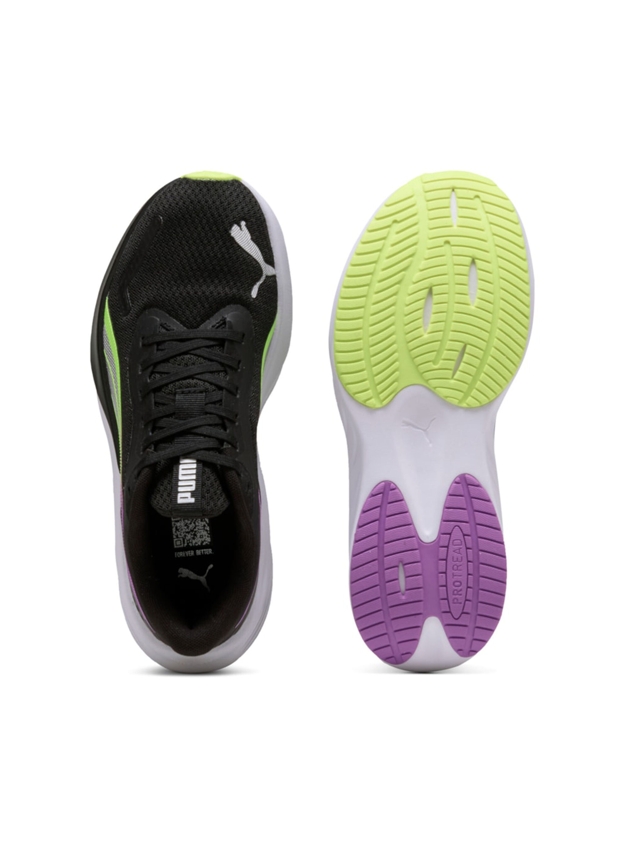 Puma Pounce lite shoes, BLACK/FUXIA B74