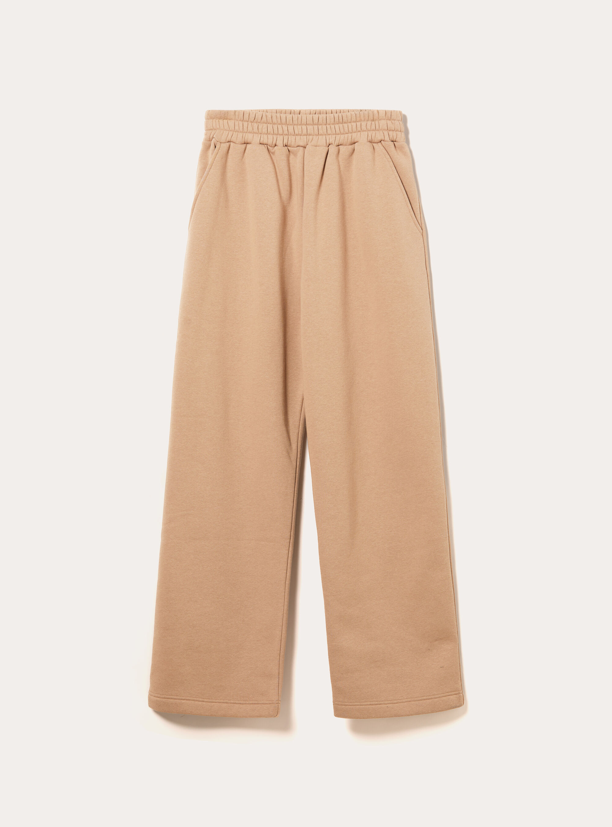 Pantalon ample en molleton, BG1 BEIGE DARK