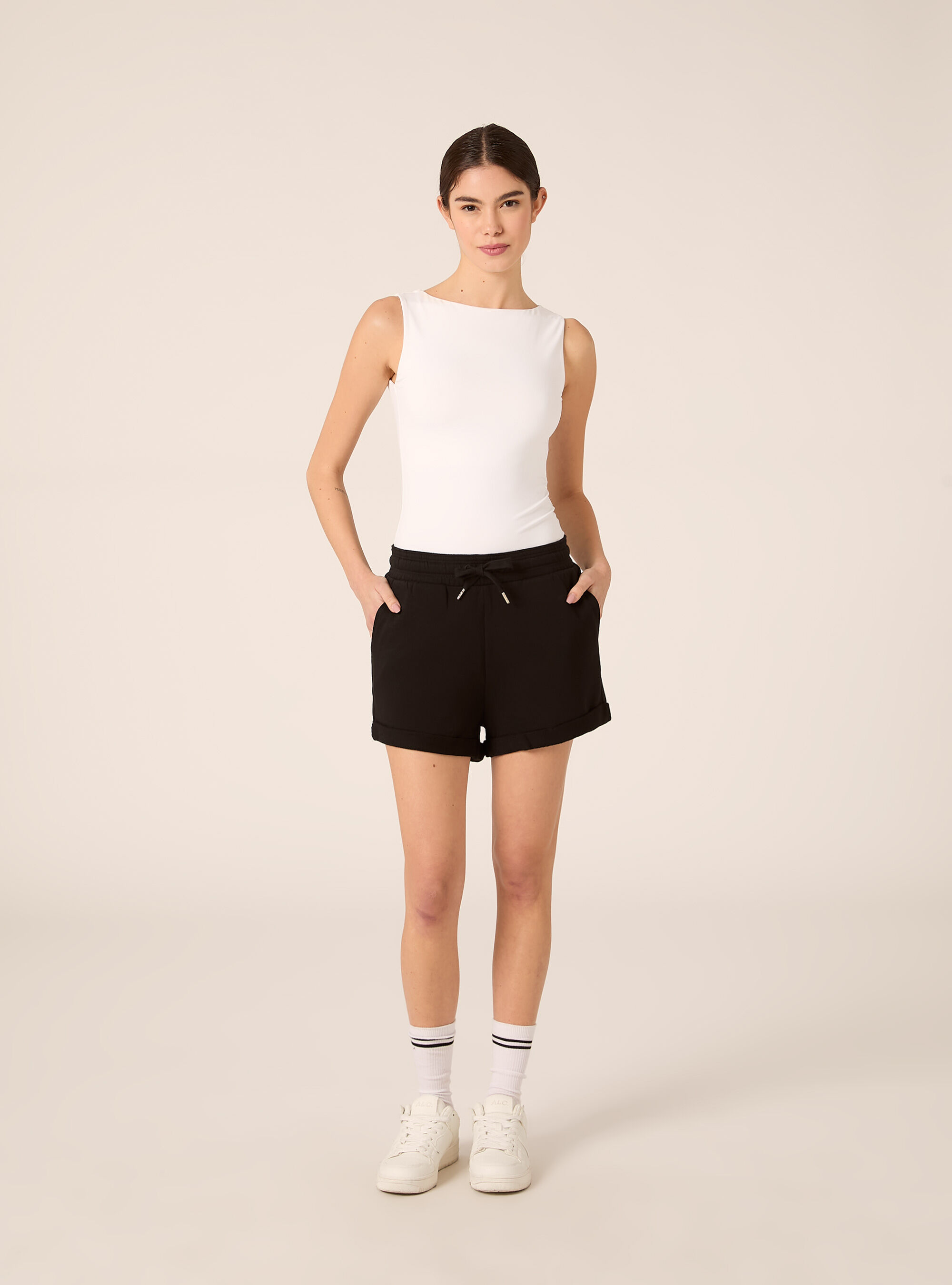 Cotton Sweat Shorts with Elasticated Waist