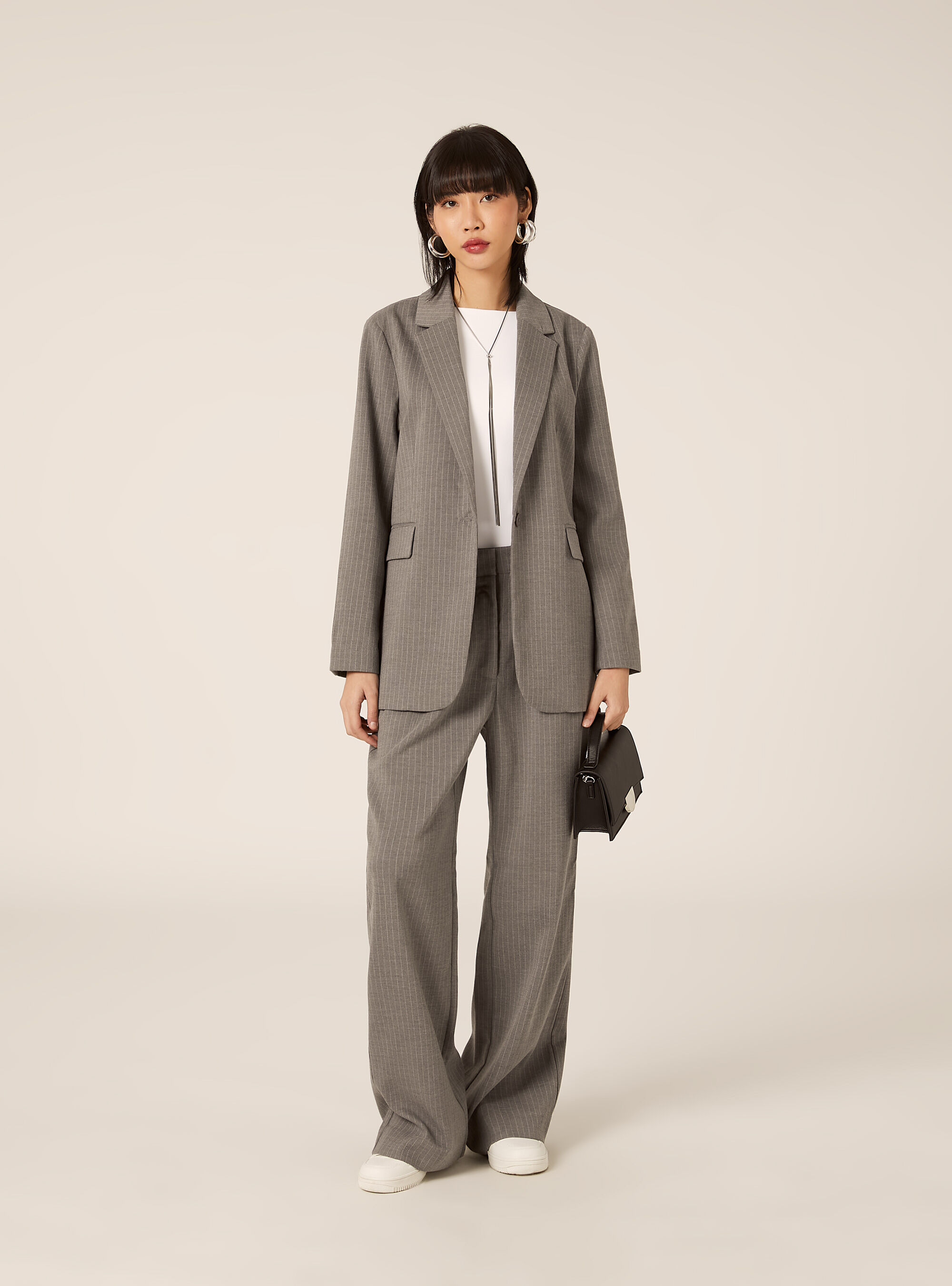 Elegant pinstriped blazer